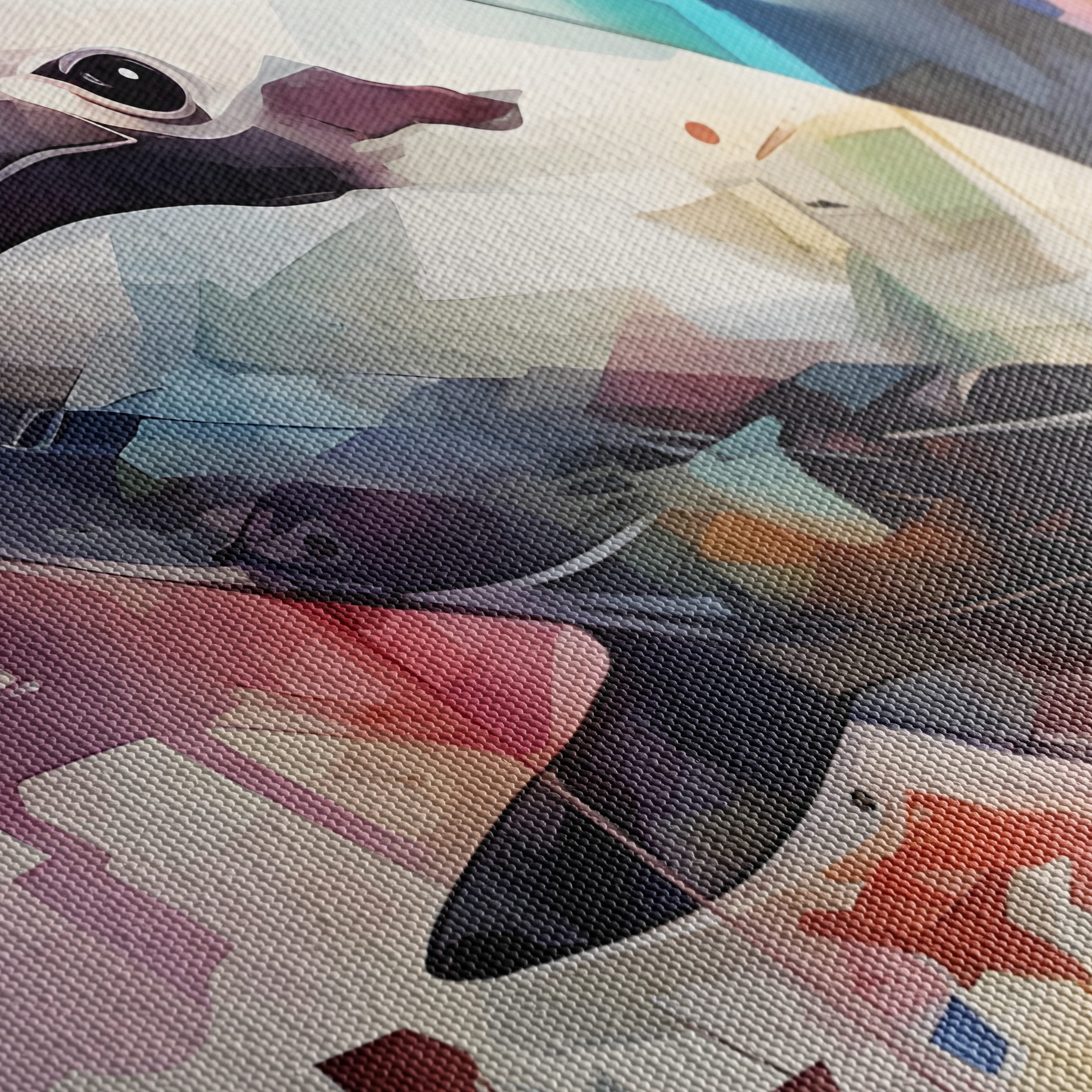 Vibrant Shark Abstract Art - Image 5