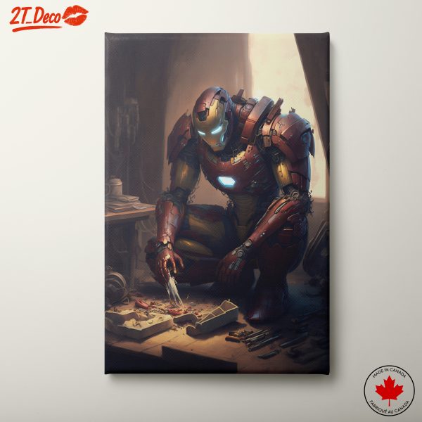 Iron Man Working on His Suit