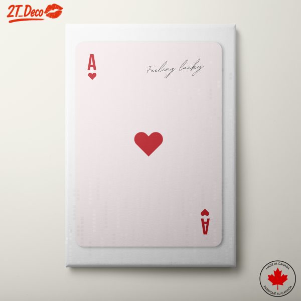Stylized Playing Card with Heart Design