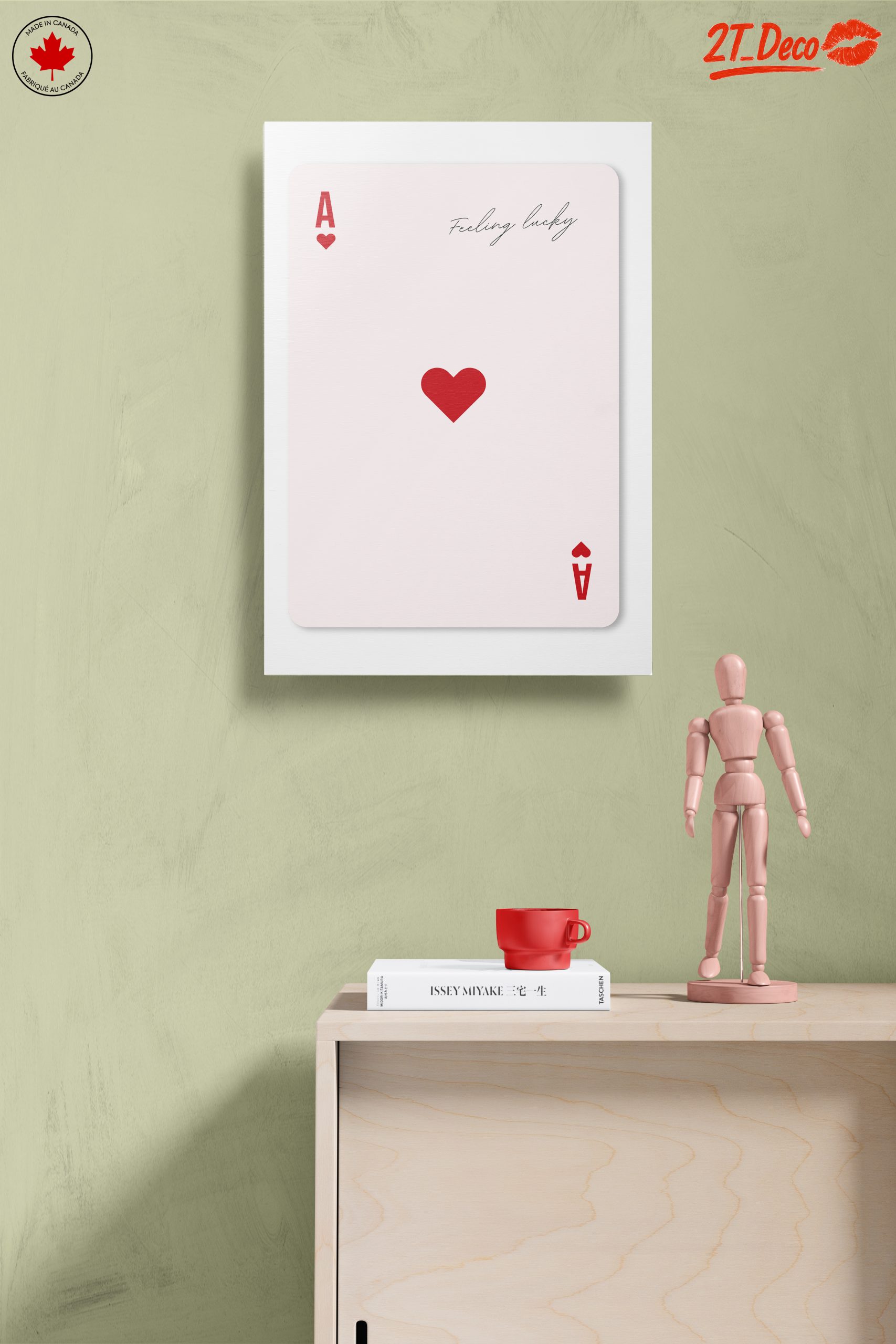 Stylized Playing Card with Heart Design - Image 14