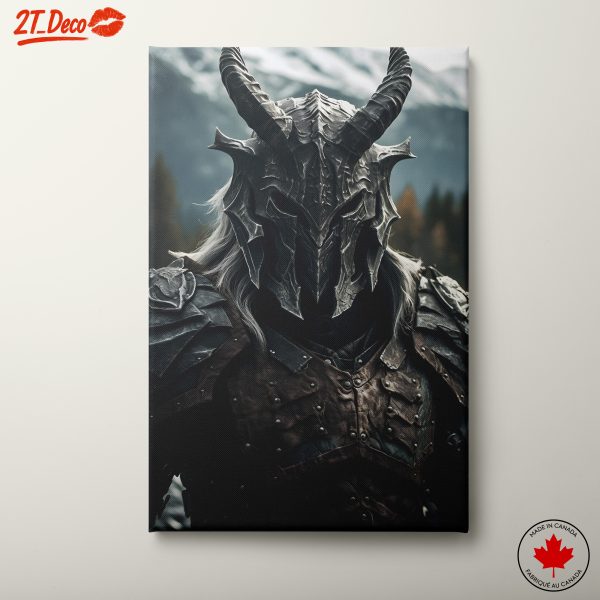 Detailed Fantasy Character in Dramatic Armor