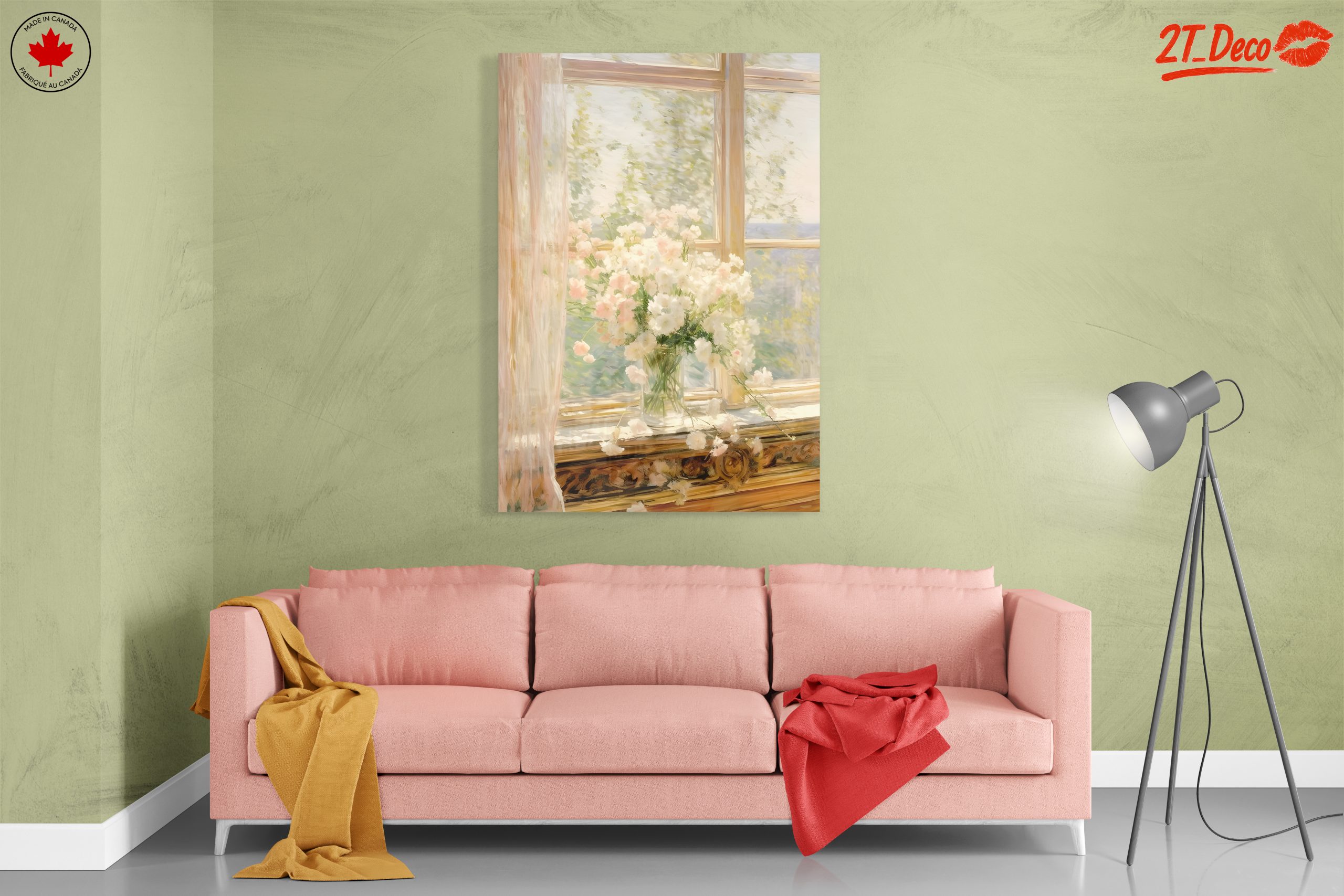 Delicate Floral Arrangement in Sunlit Window - Image 7