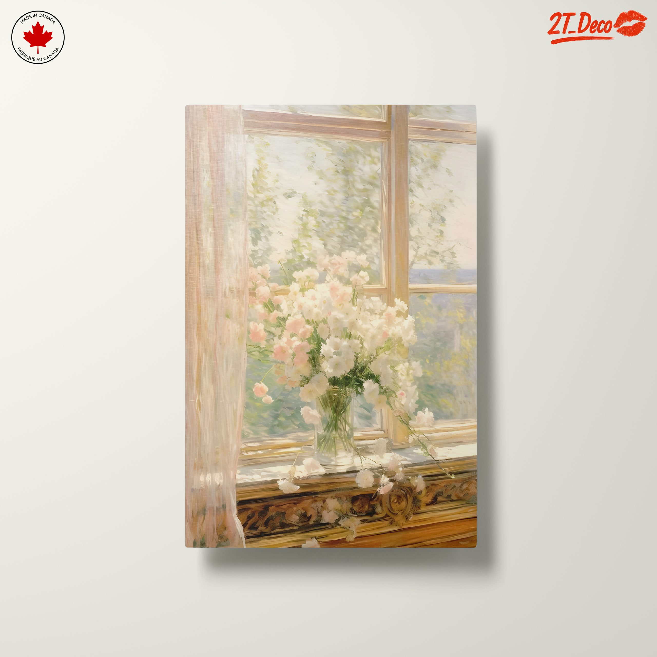 Delicate Floral Arrangement in Sunlit Window - Image 10