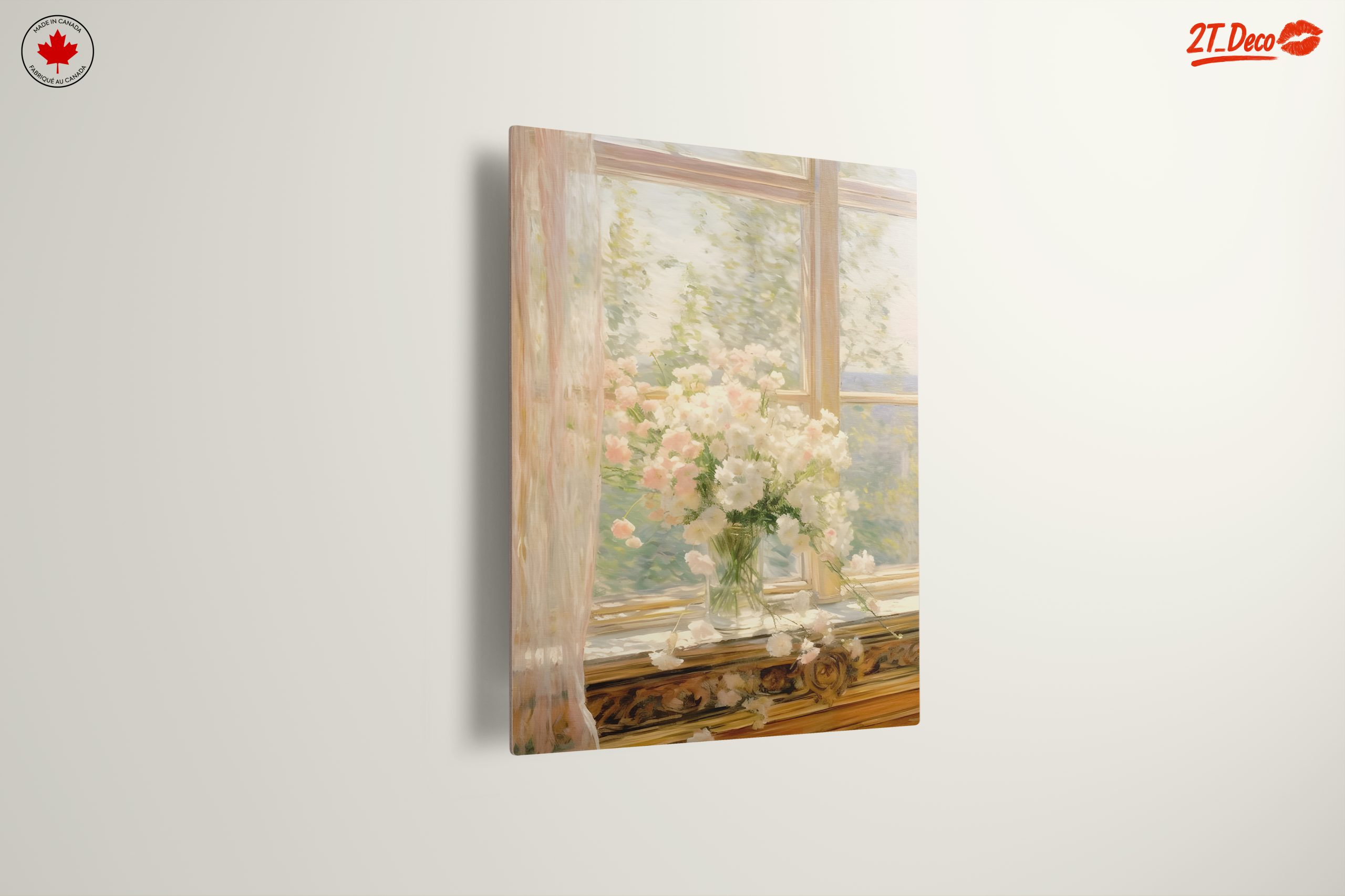 Delicate Floral Arrangement in Sunlit Window - Image 13