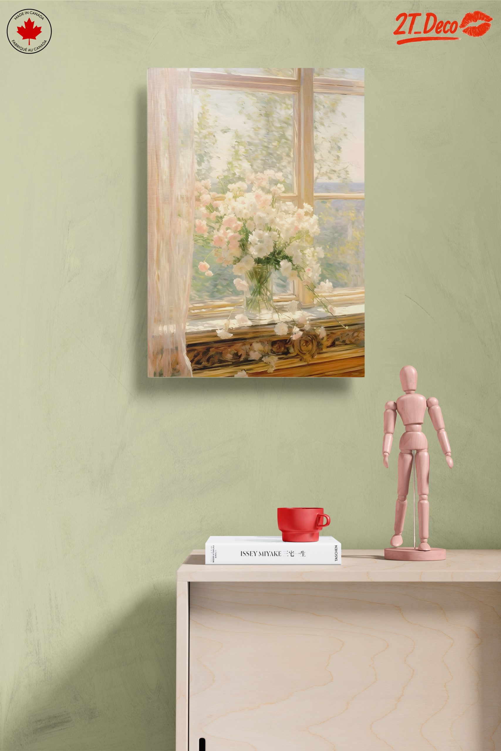 Delicate Floral Arrangement in Sunlit Window - Image 14