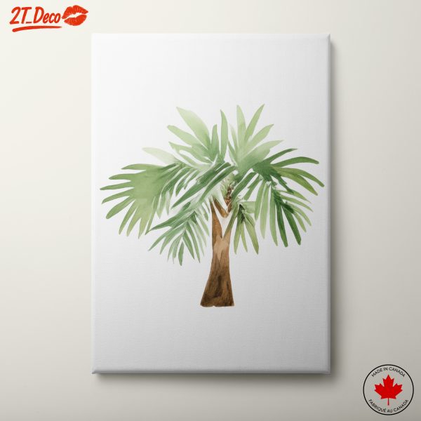 Watercolor Palm Tree Art for Tranquil Spaces