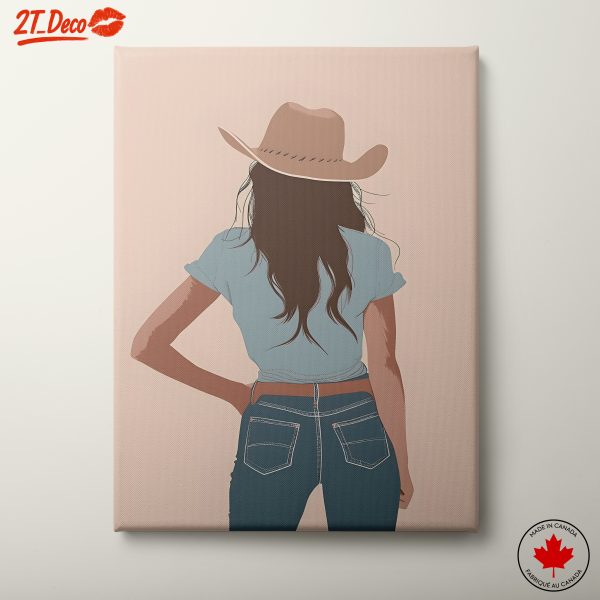 Stylized Cowgirl Character Artwork