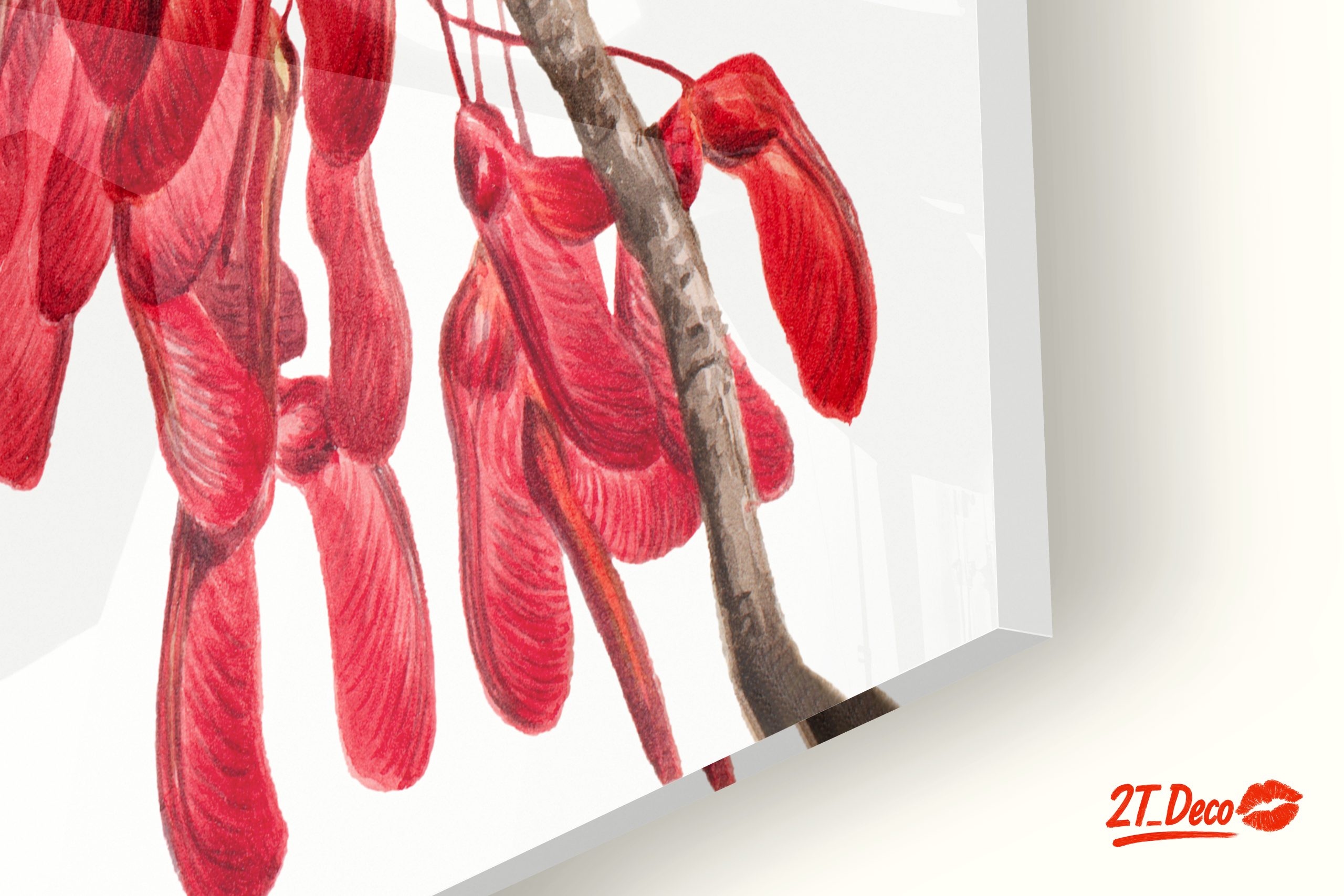 Delicate Floral Arrangement with Red Seeds - Image 9