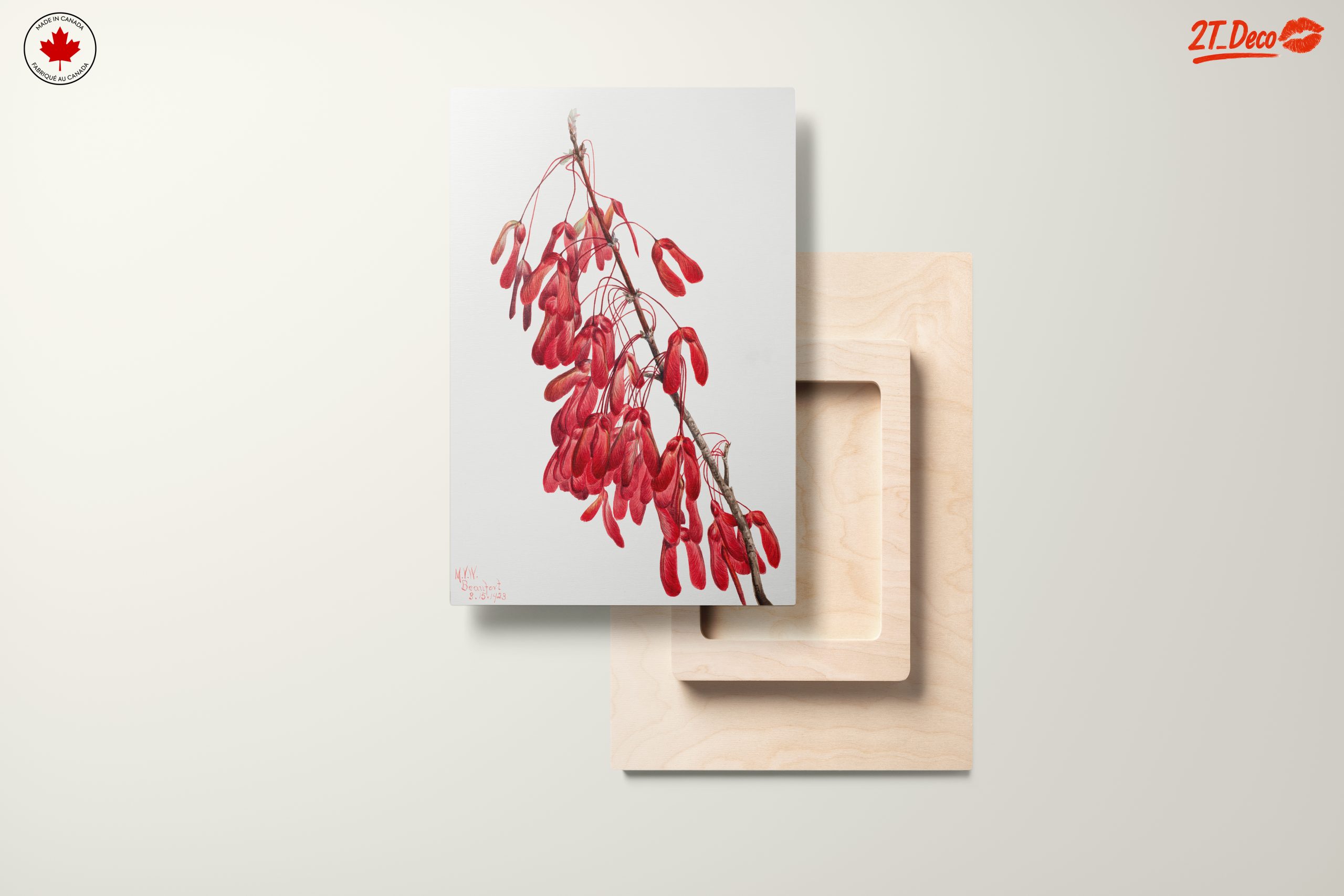 Delicate Floral Arrangement with Red Seeds - Image 11