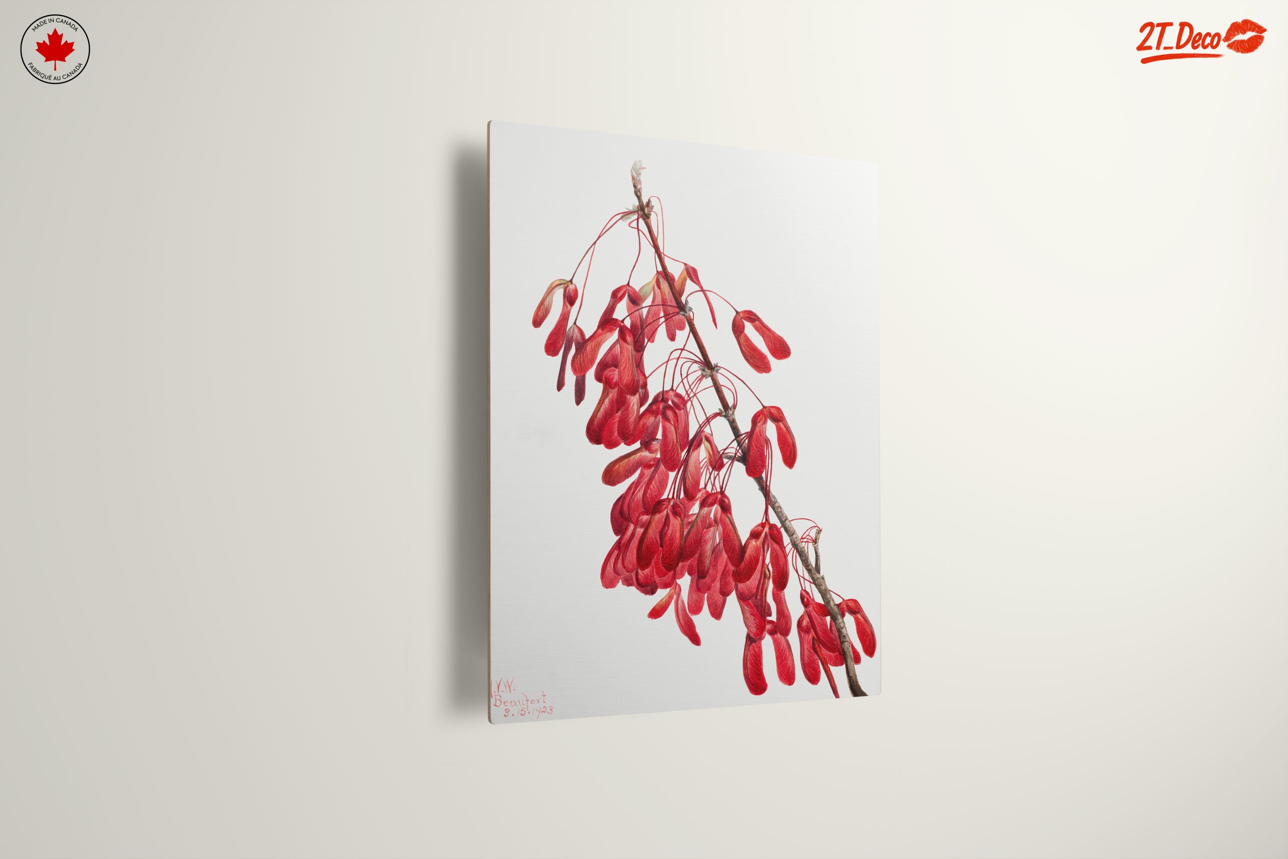 Delicate Floral Arrangement with Red Seeds - Image 13