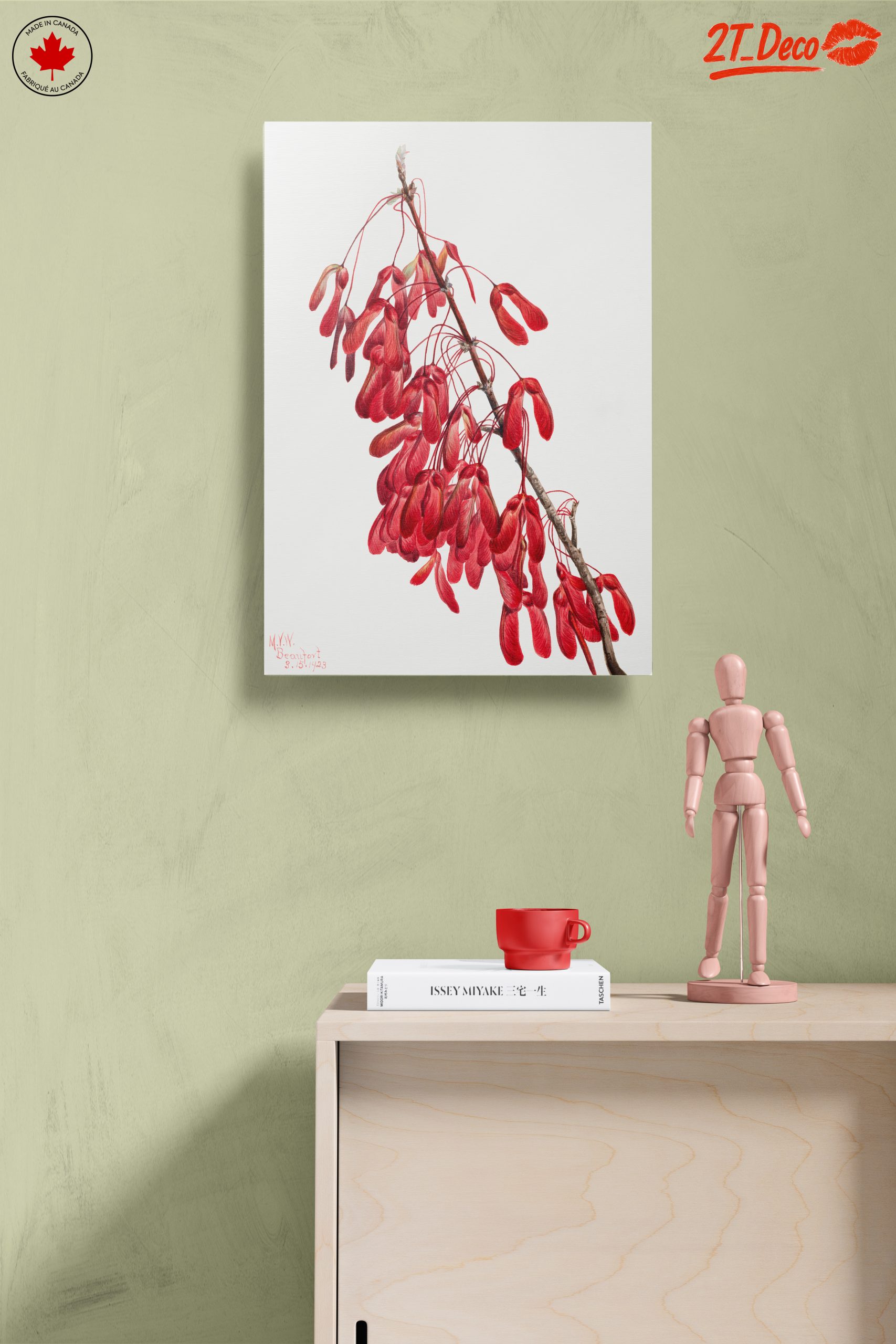 Delicate Floral Arrangement with Red Seeds - Image 14
