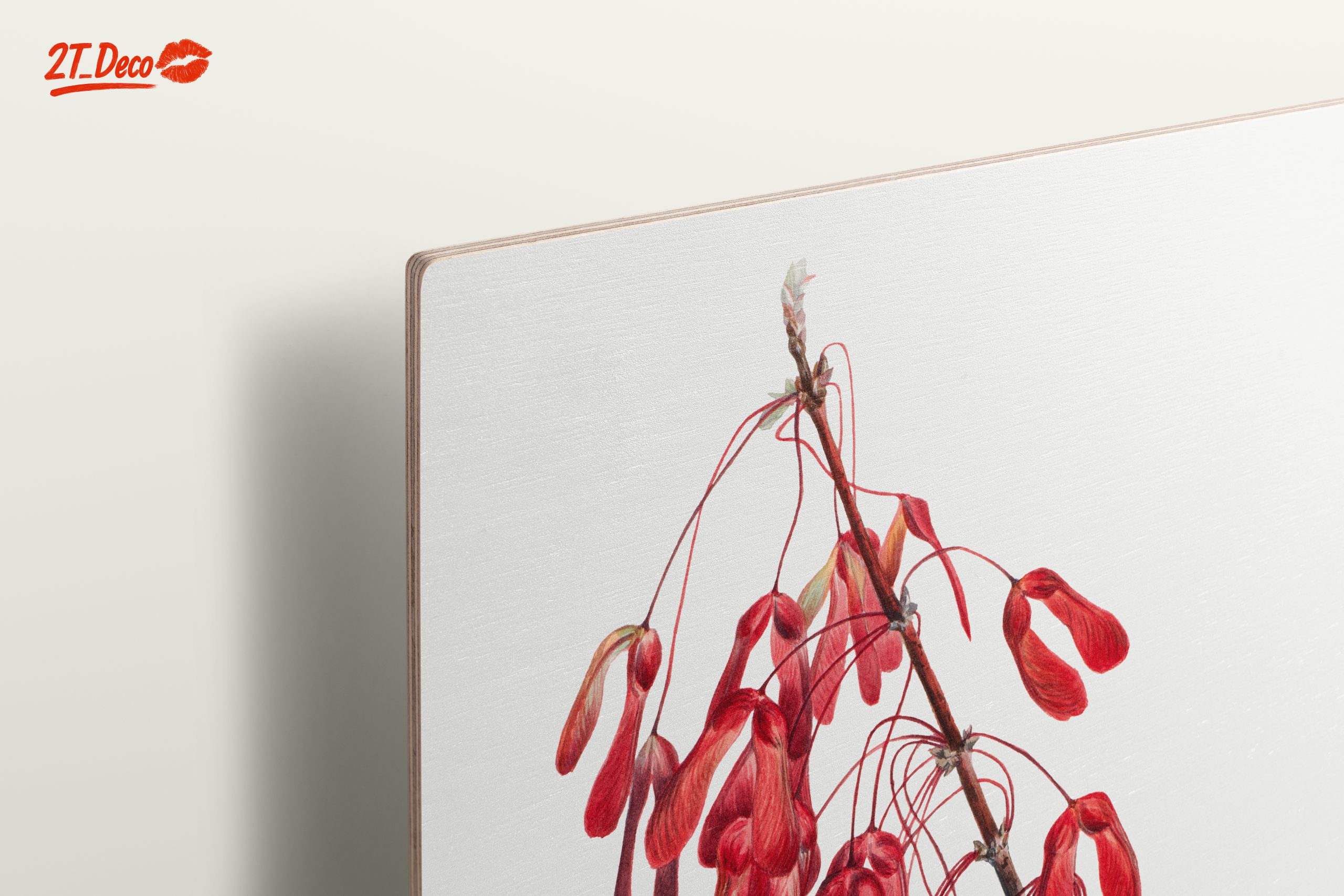 Delicate Floral Arrangement with Red Seeds - Image 15