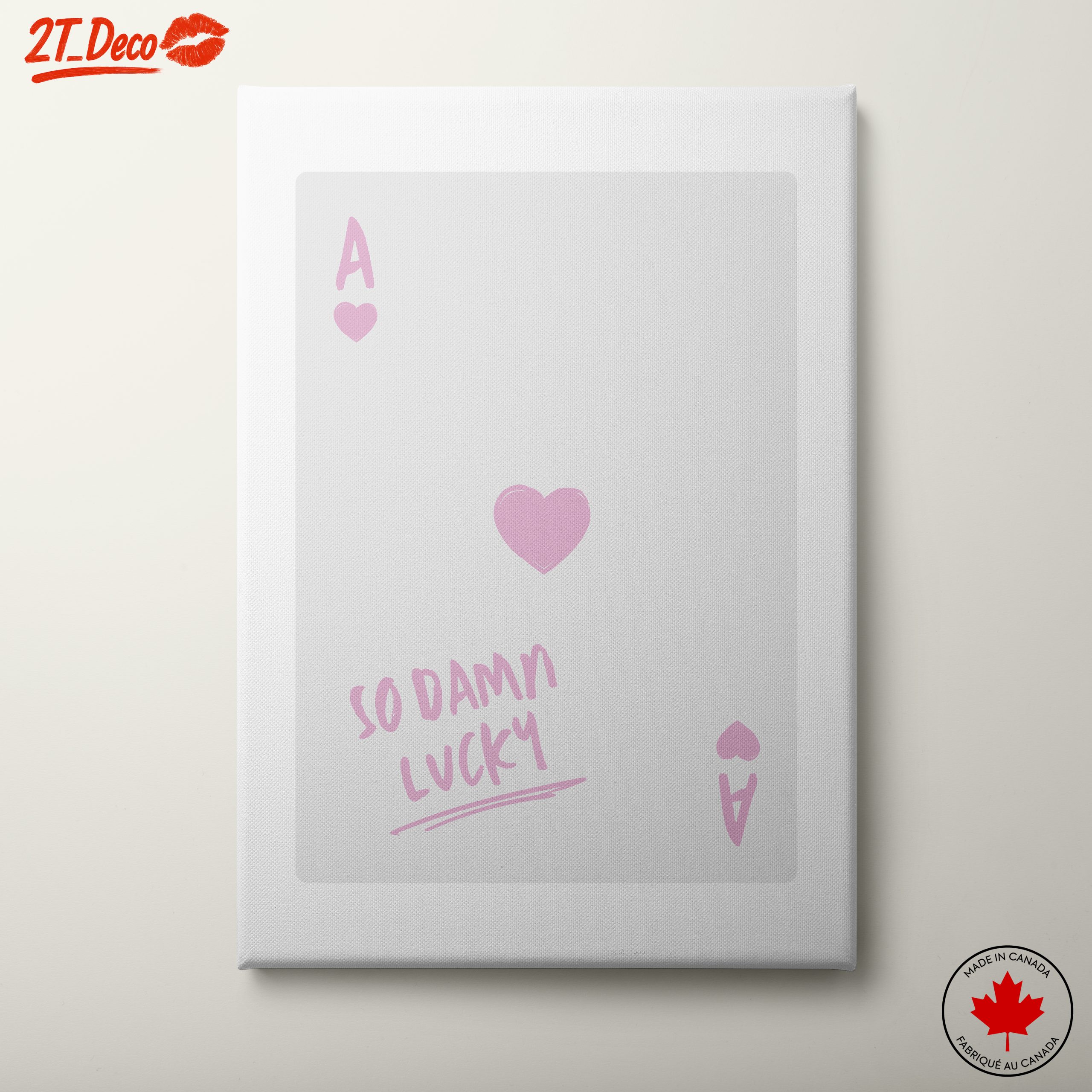 Inspirational Ace Card Artwork with Heart