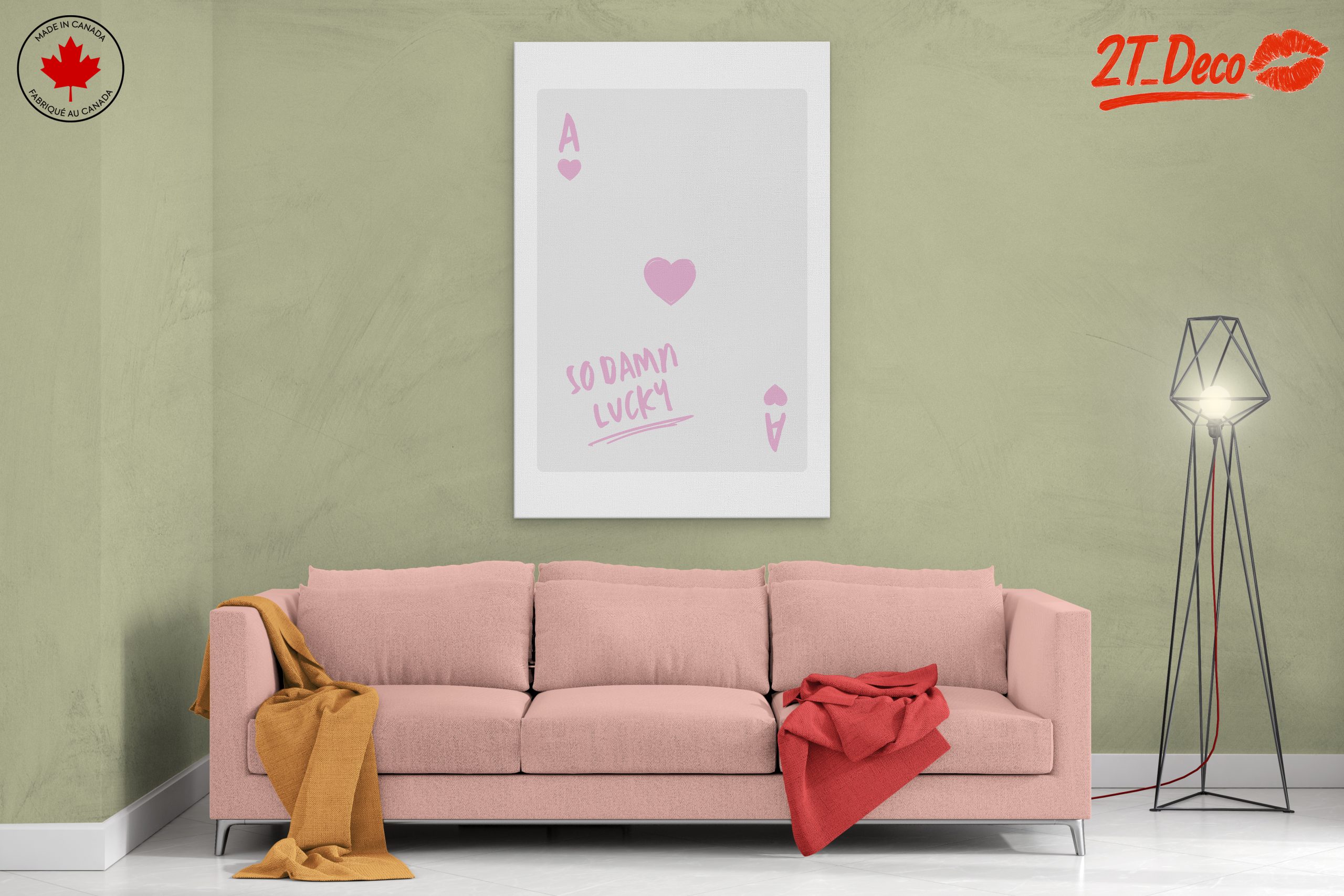 Inspirational Ace Card Artwork with Heart - Image 2