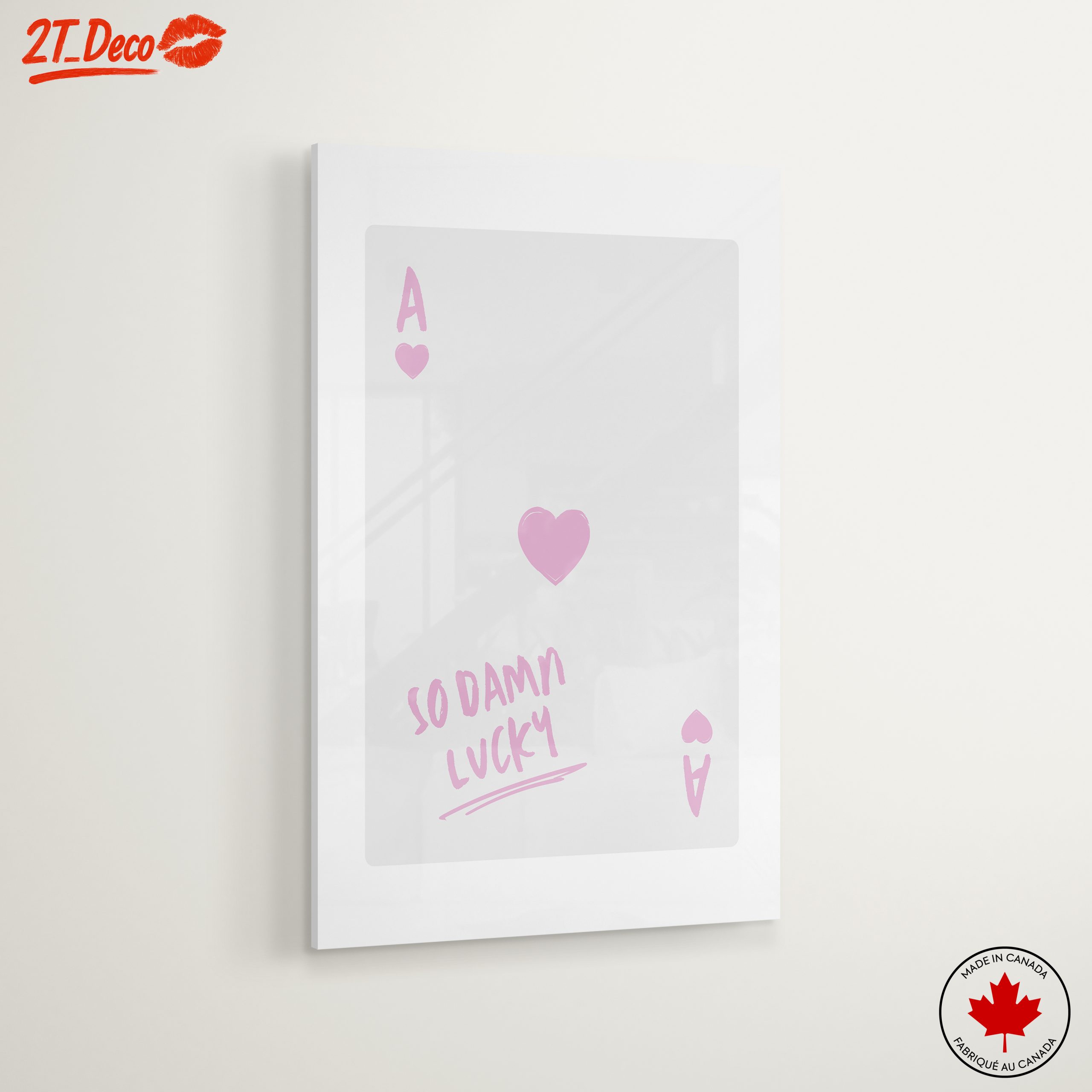 Inspirational Ace Card Artwork with Heart - Image 6