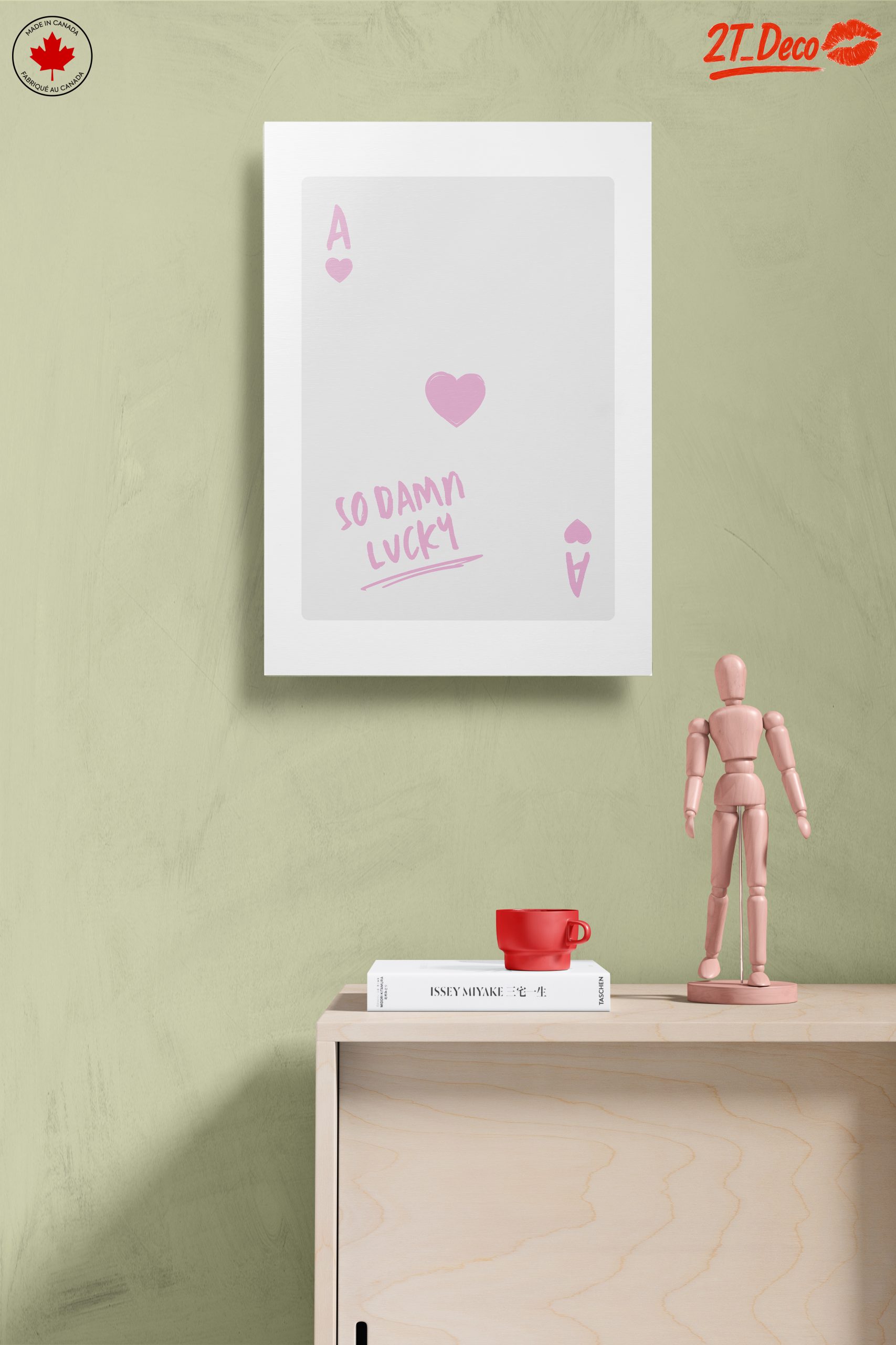 Inspirational Ace Card Artwork with Heart - Image 14