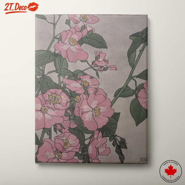 Pink Flower Botanical Artwork