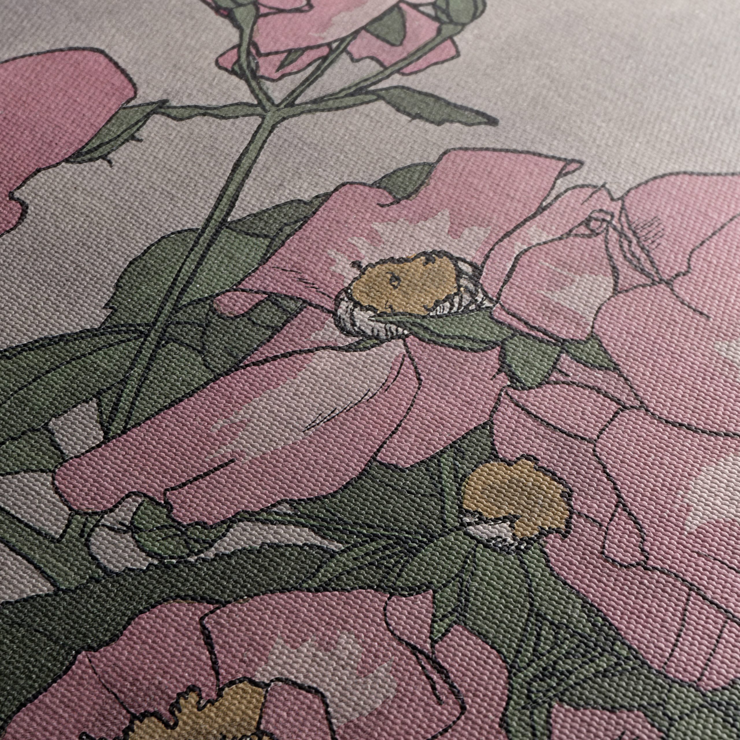 Pink Flower Botanical Artwork - Image 5