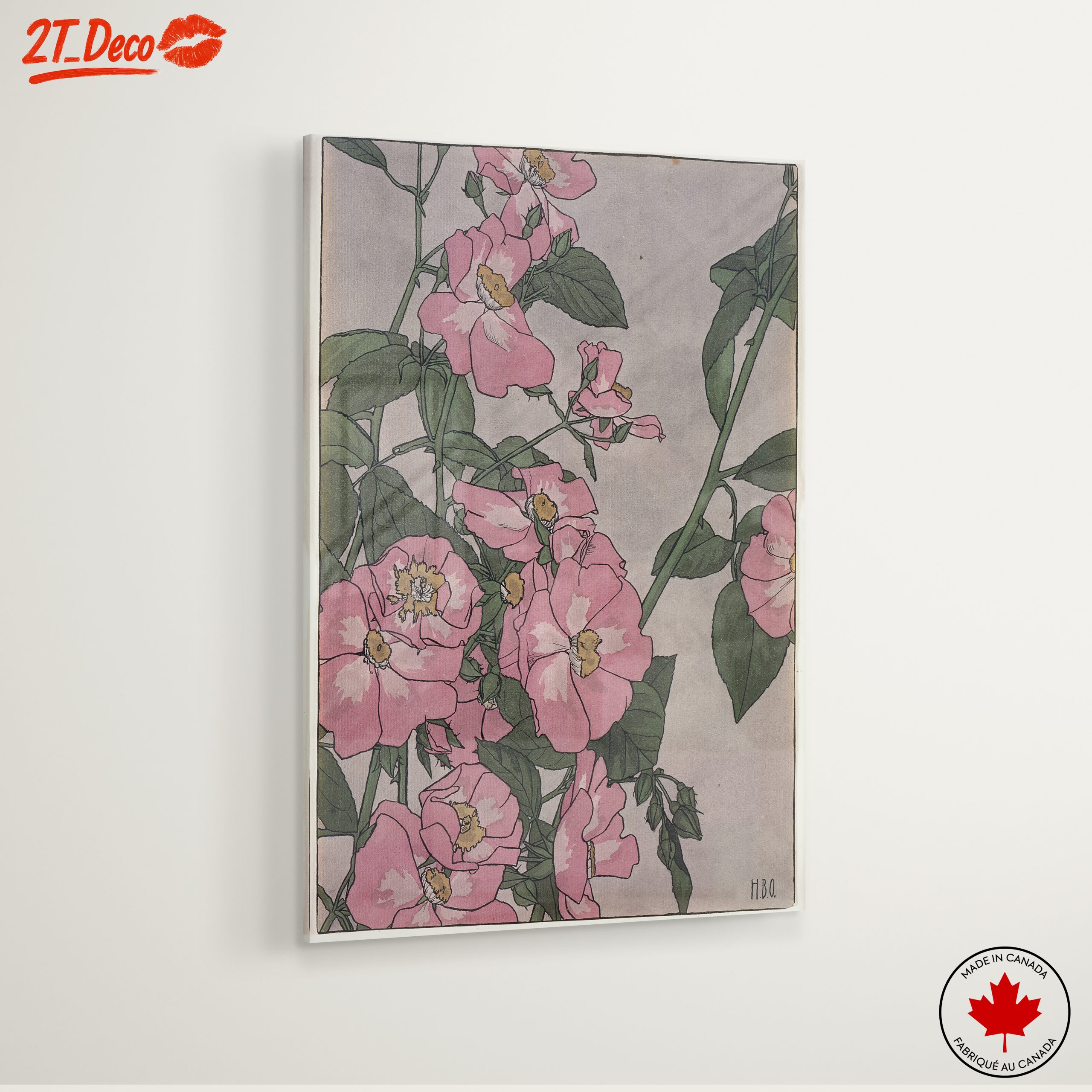 Pink Flower Botanical Artwork - Image 6
