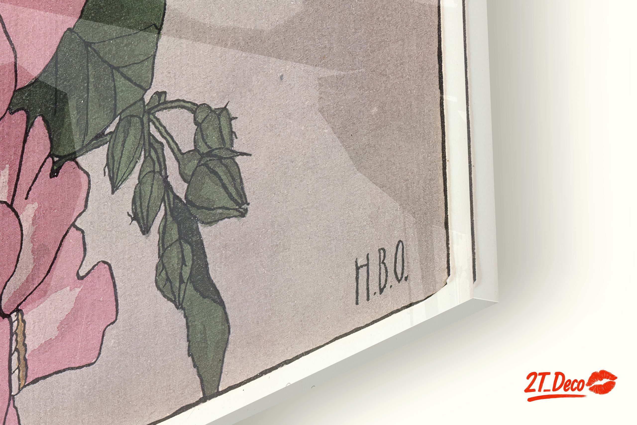Pink Flower Botanical Artwork - Image 9