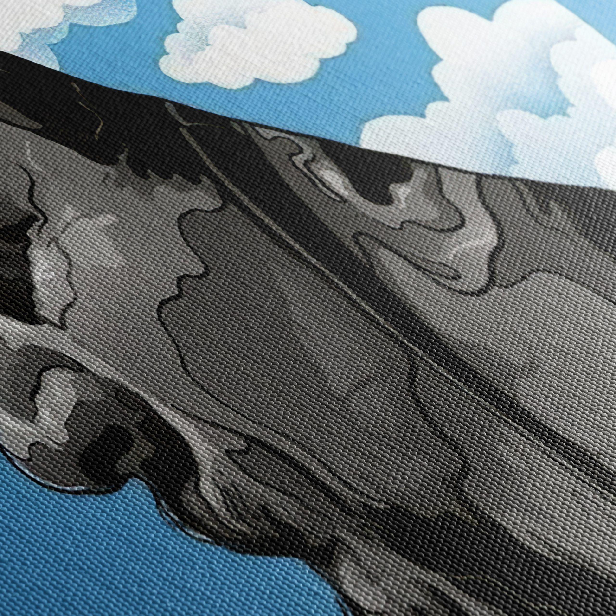 Mediterranean Character Illustration with Clouds - Image 5
