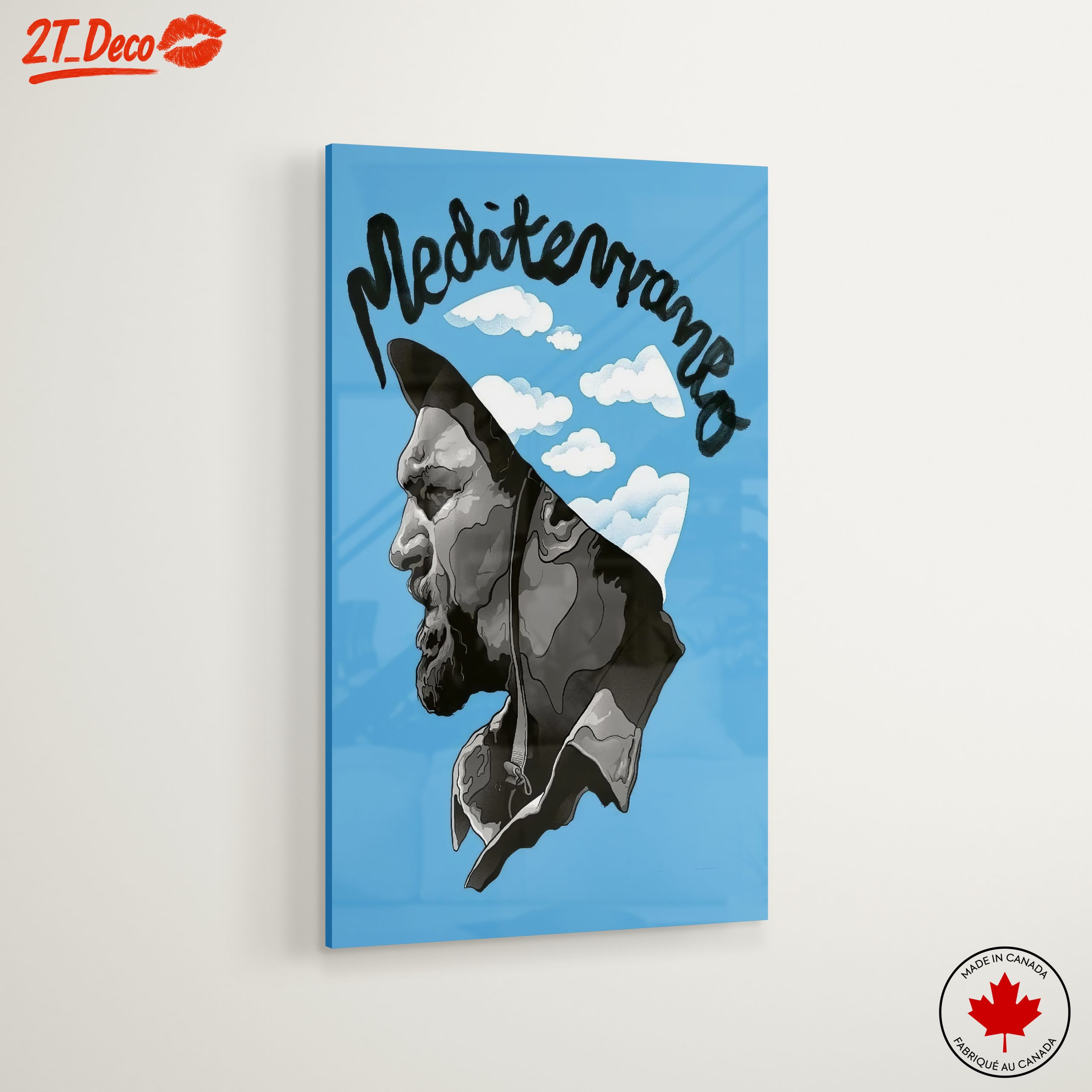 Mediterranean Character Illustration with Clouds - Image 6