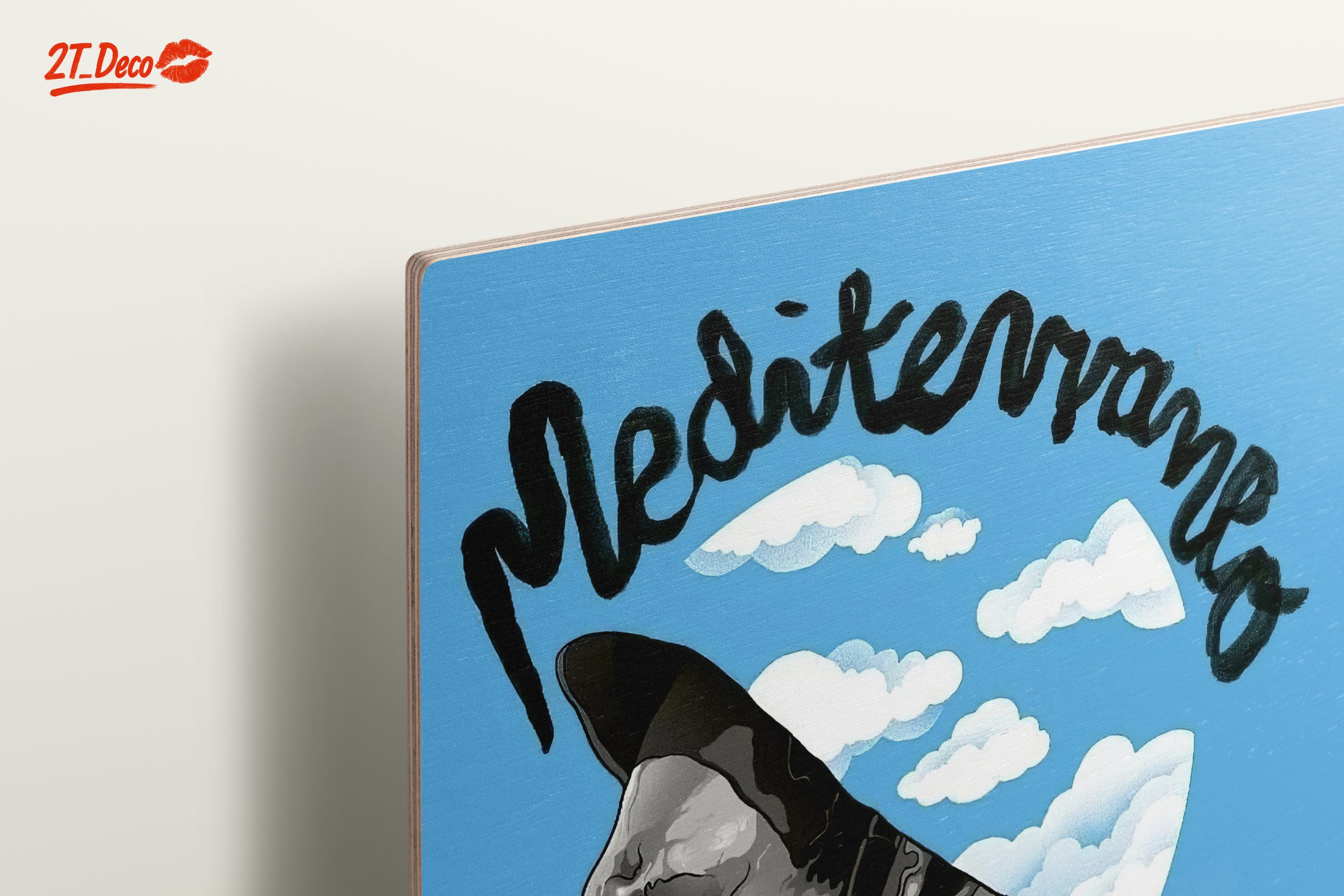 Mediterranean Character Illustration with Clouds - Image 15
