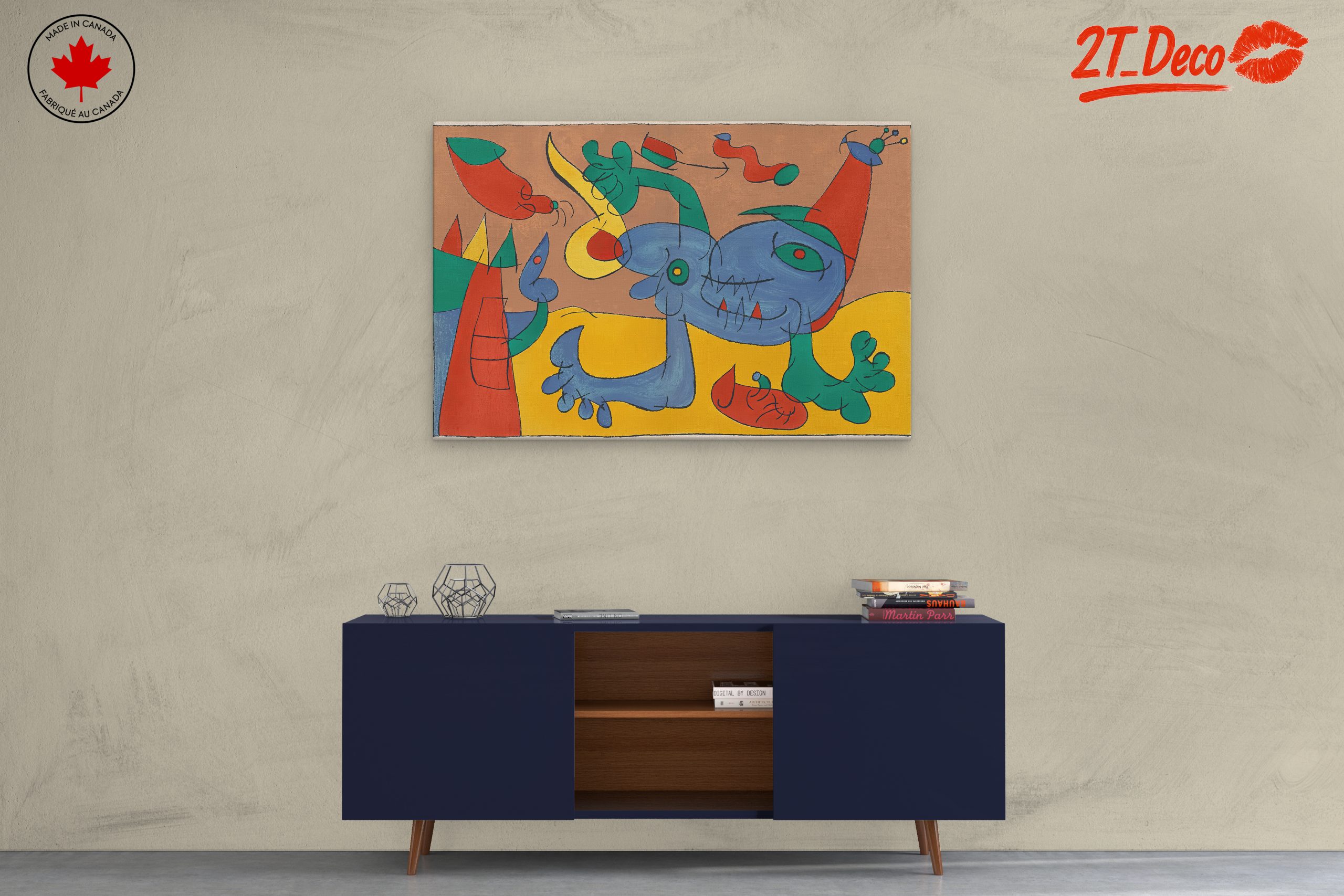 Vibrant Abstract Art in Bold Colors 3 - Image 3