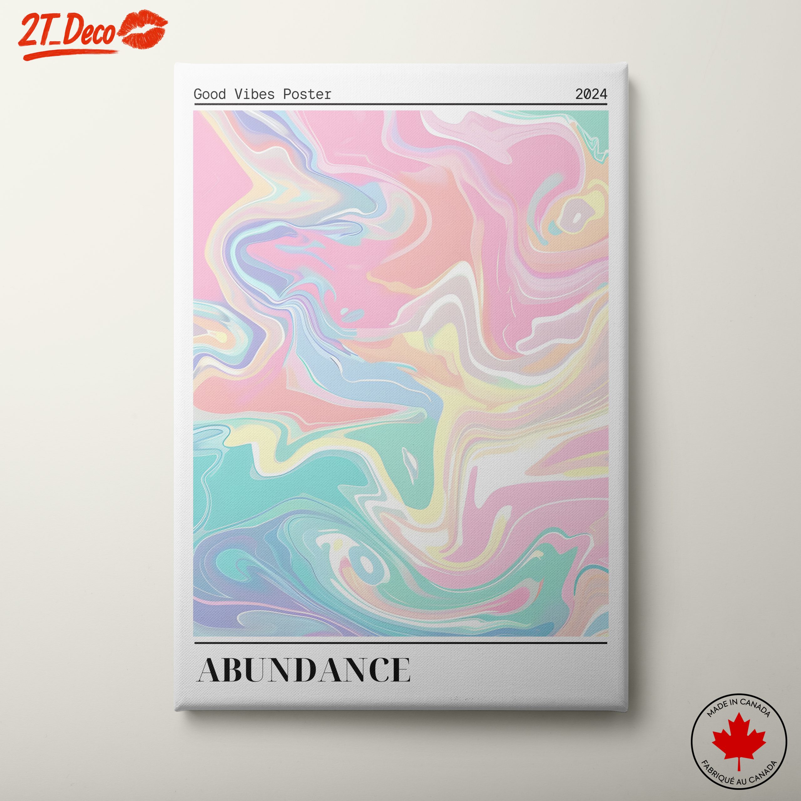 Colorful Abstract Swirl Art for Modern Decor