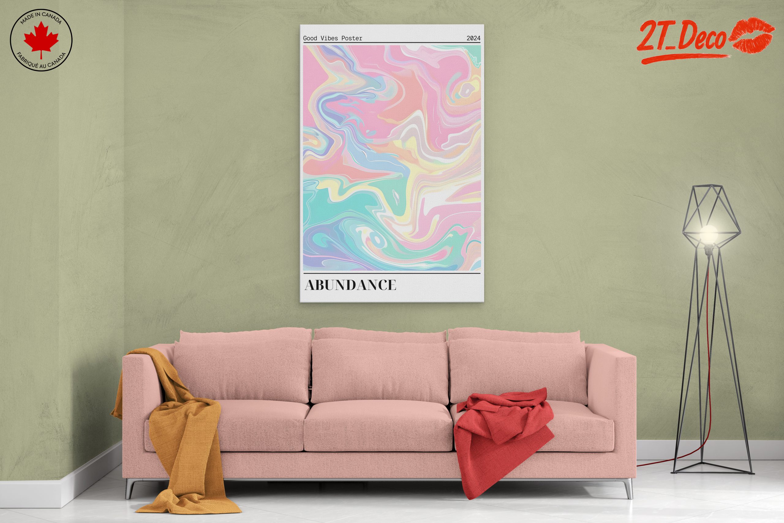 Colorful Abstract Swirl Art for Modern Decor - Image 2