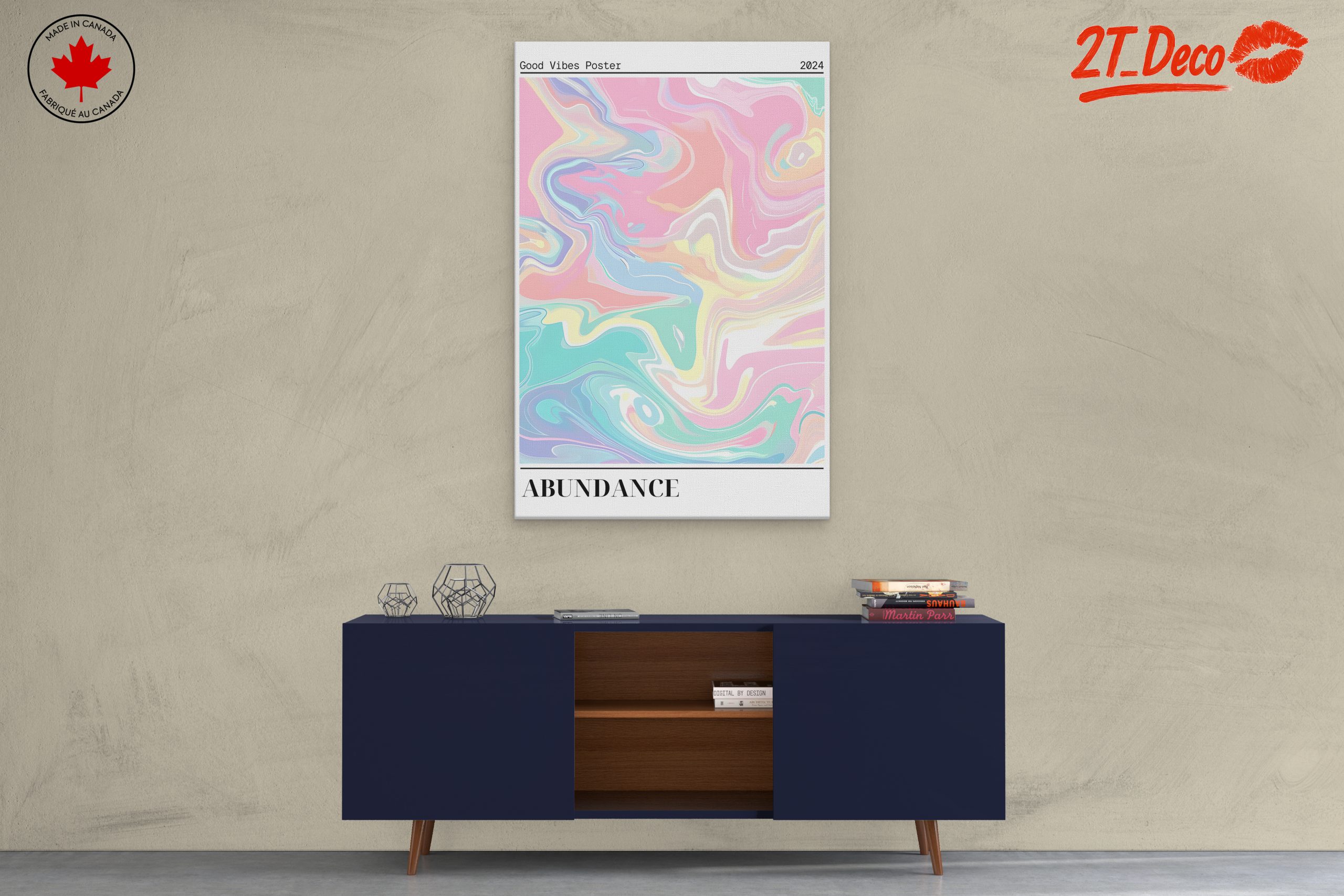 Colorful Abstract Swirl Art for Modern Decor - Image 3