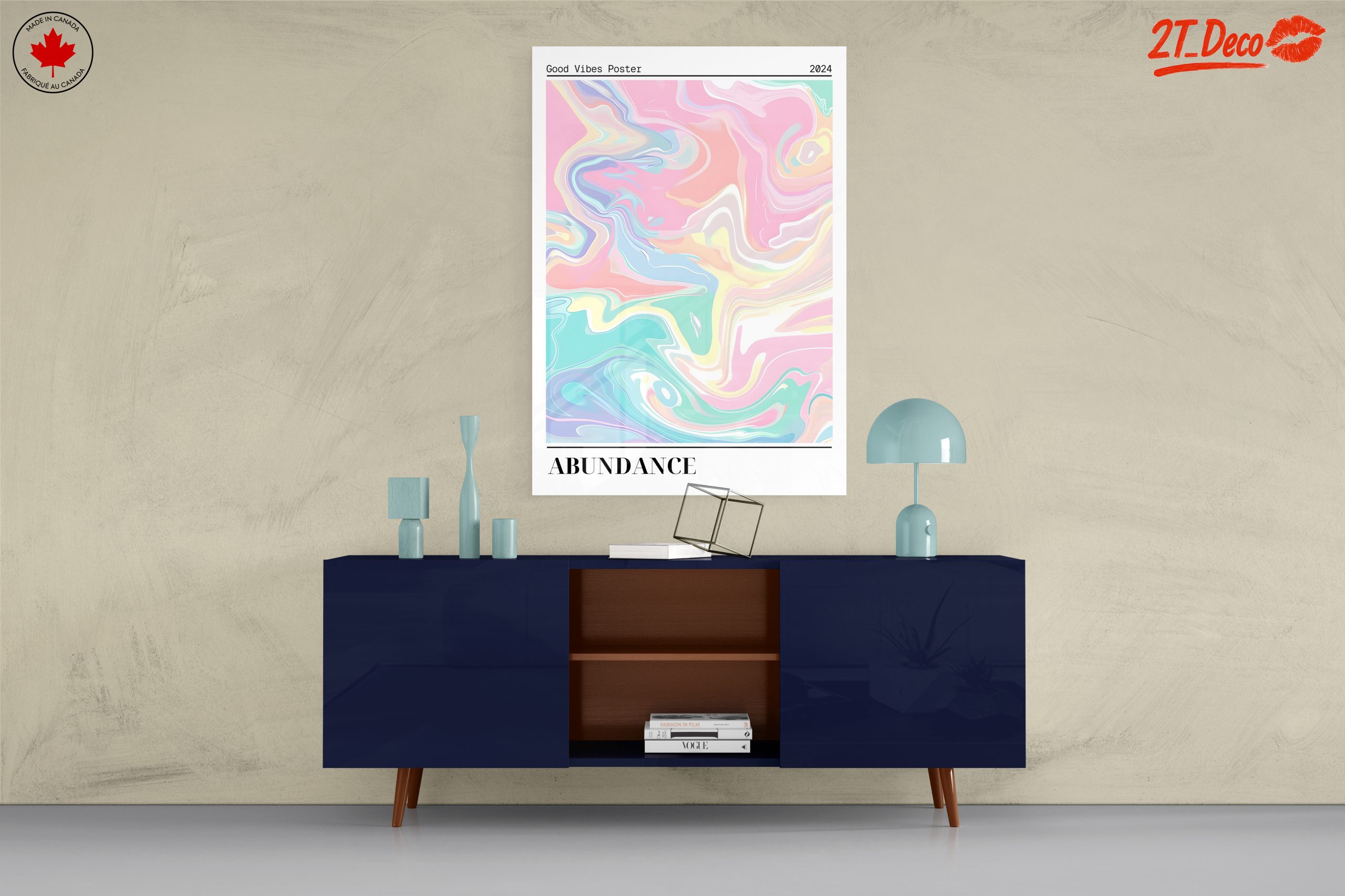 Colorful Abstract Swirl Art for Modern Decor - Image 8