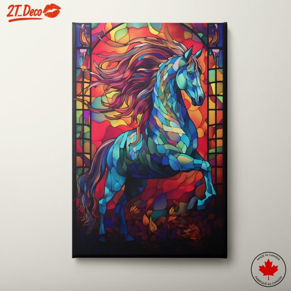 Vibrant Contemporary Horse Art