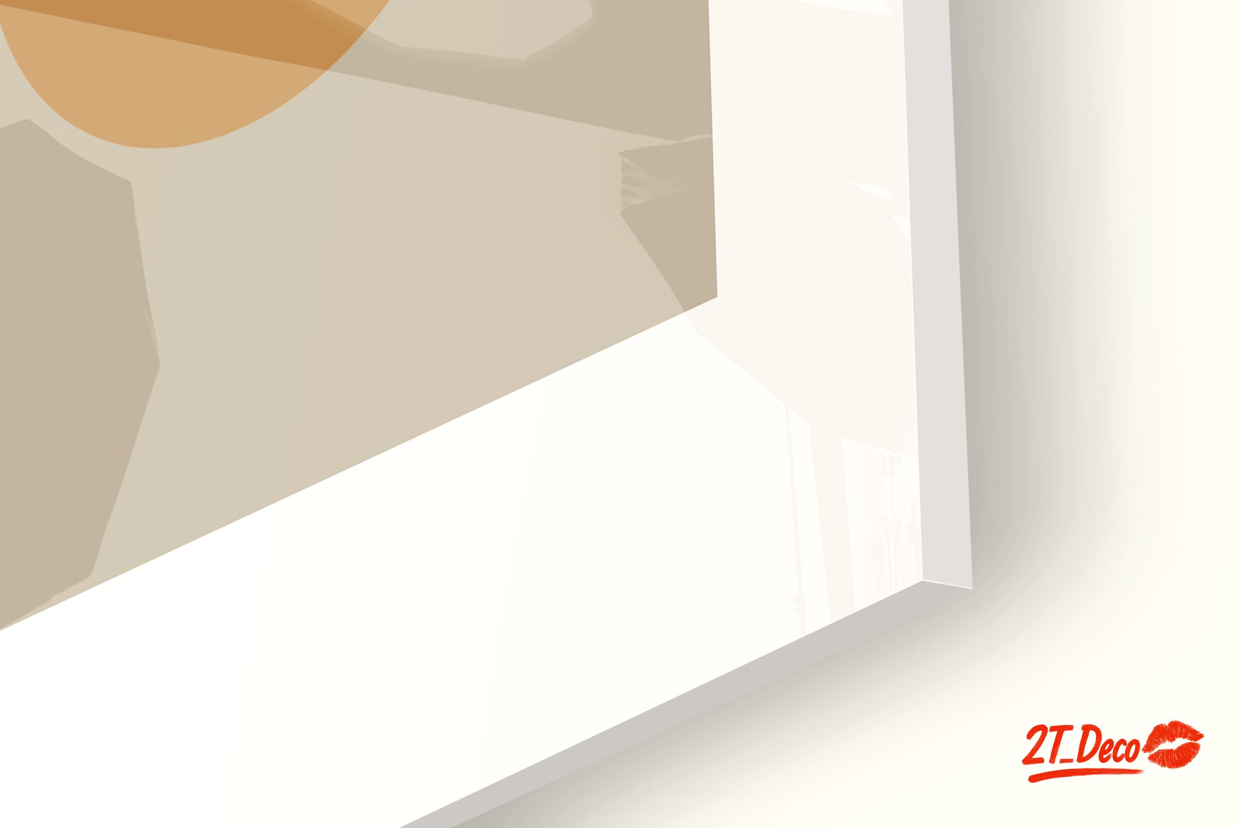 Geometric Abstract Artwork in Warm Tones - Image 9
