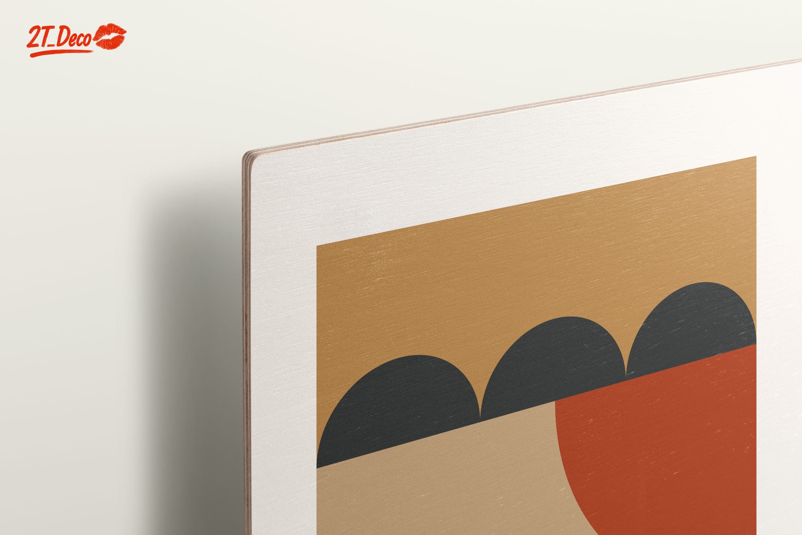 Geometric Abstract Artwork in Warm Tones - Image 15