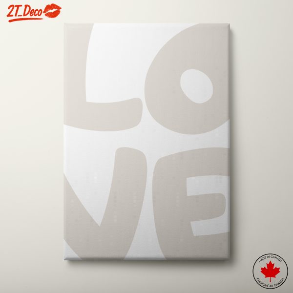 Stylized Love Inspirational Quote Art