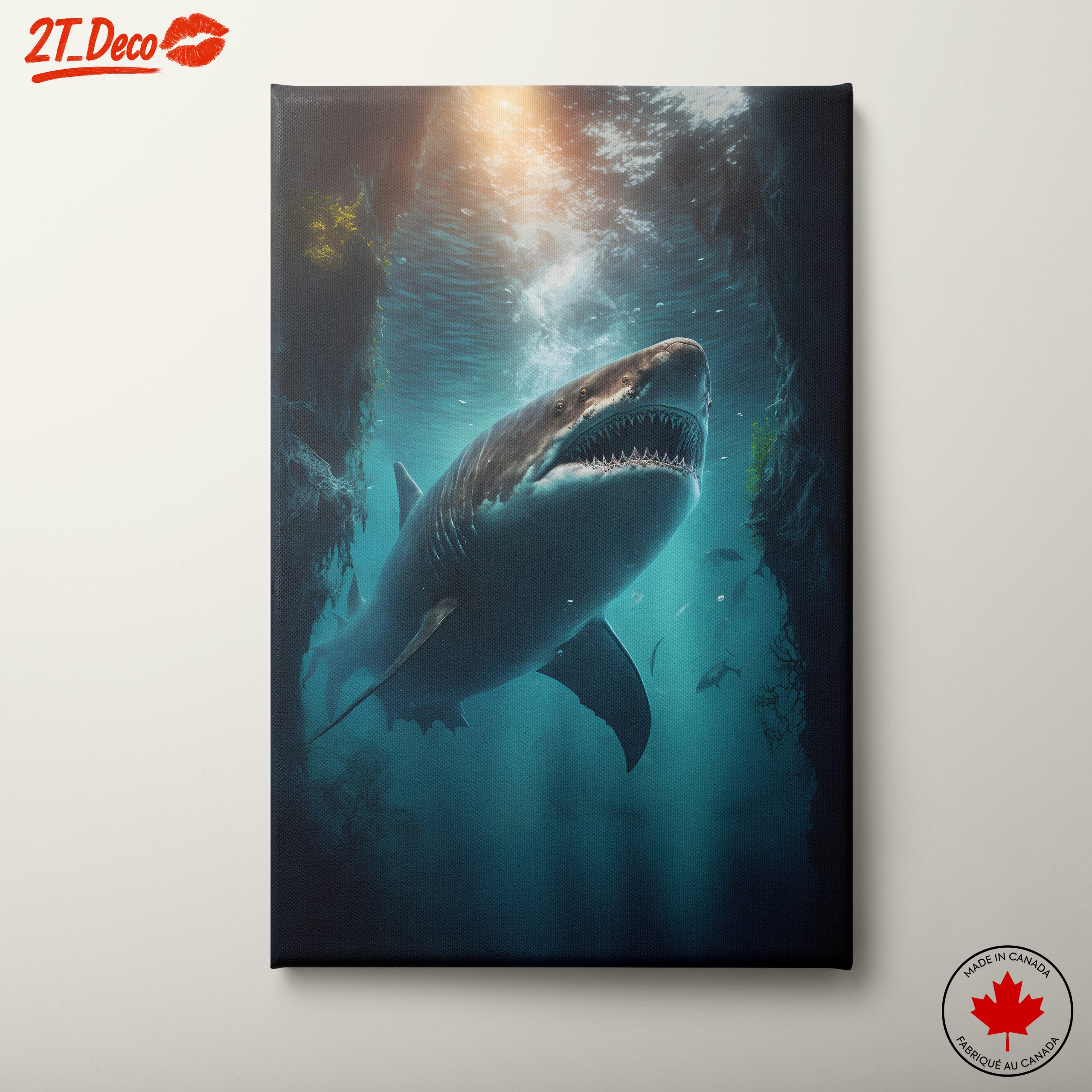 Majestic Shark in Underwater Depths