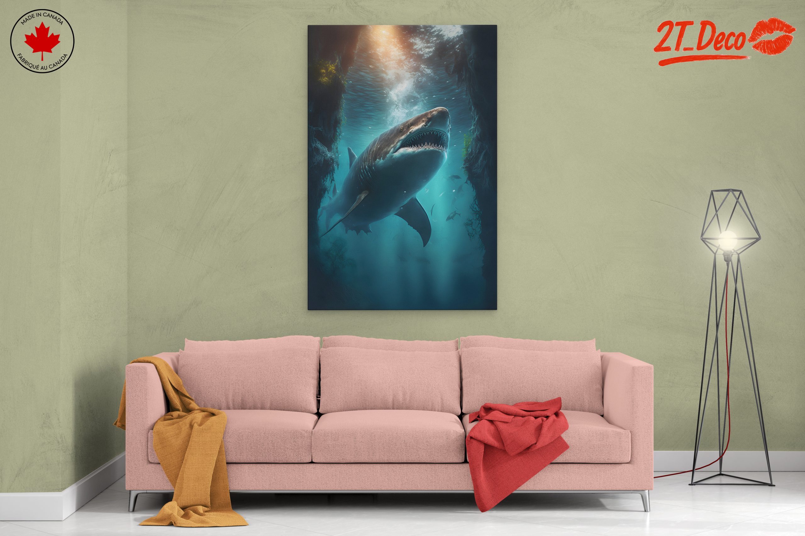 Majestic Shark in Underwater Depths - Image 2