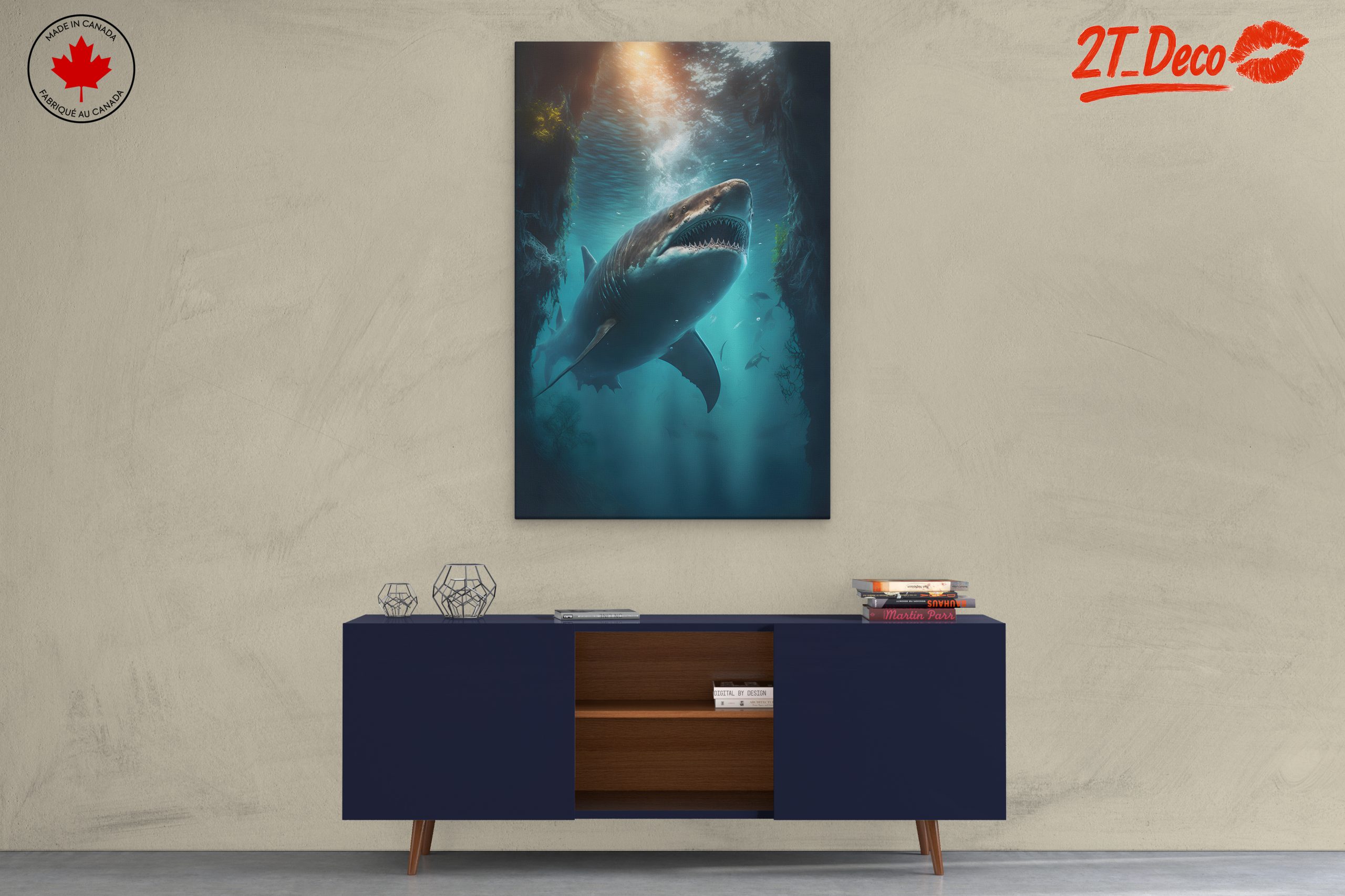 Majestic Shark in Underwater Depths - Image 3