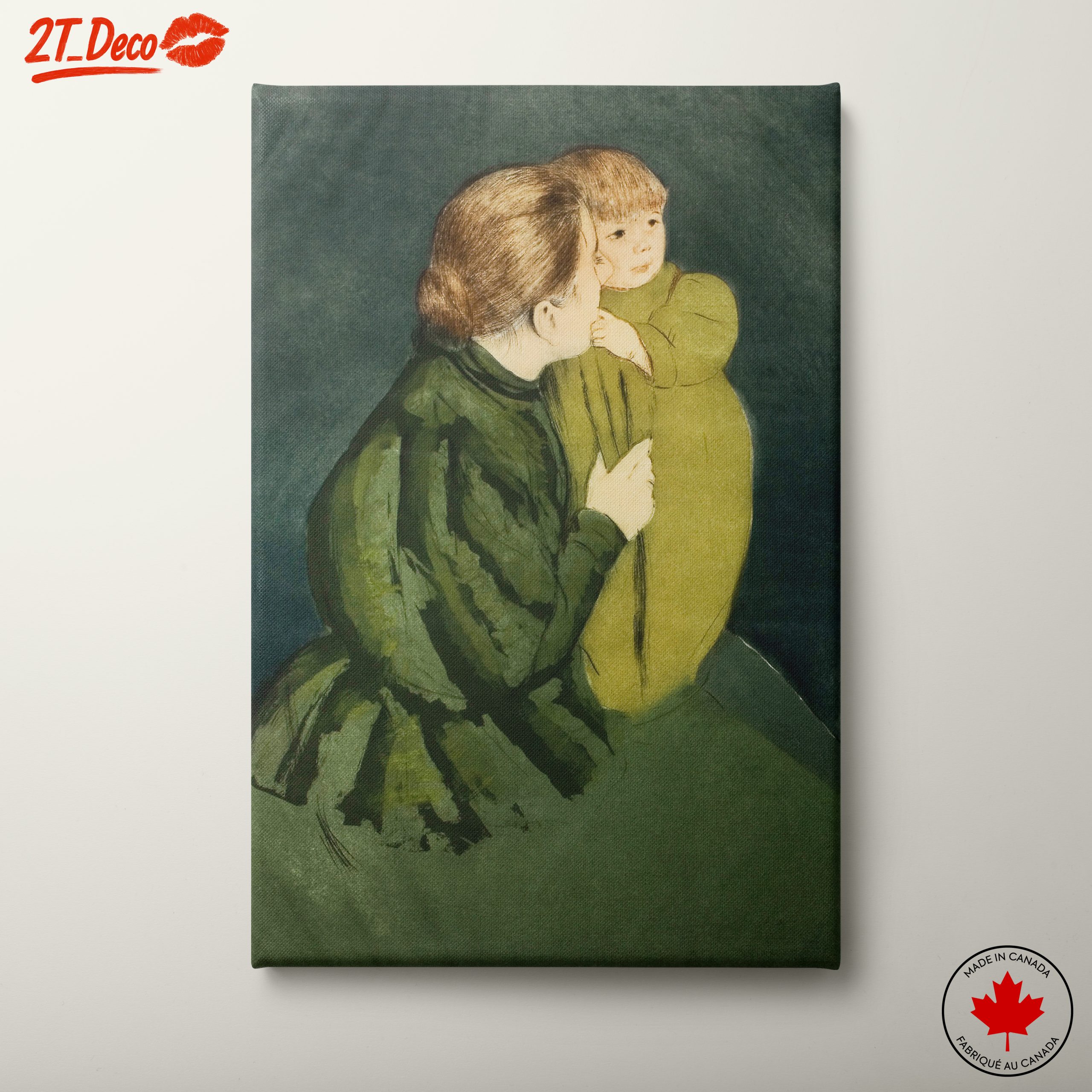 Tender Mother and Child Portrait