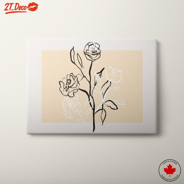 Elegant Minimalist Floral Artwork