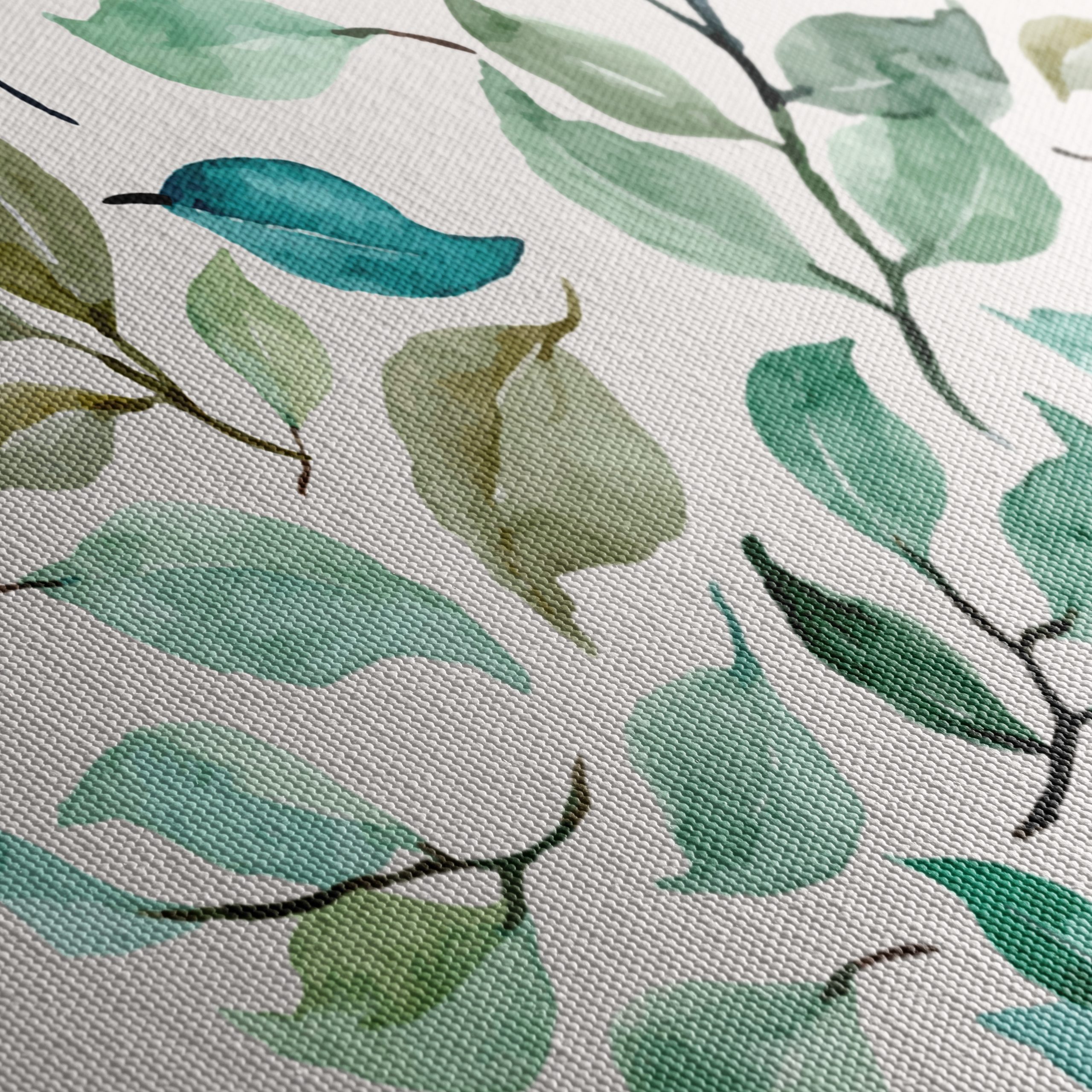 Flower Market Watercolor Leaves Art - Image 5