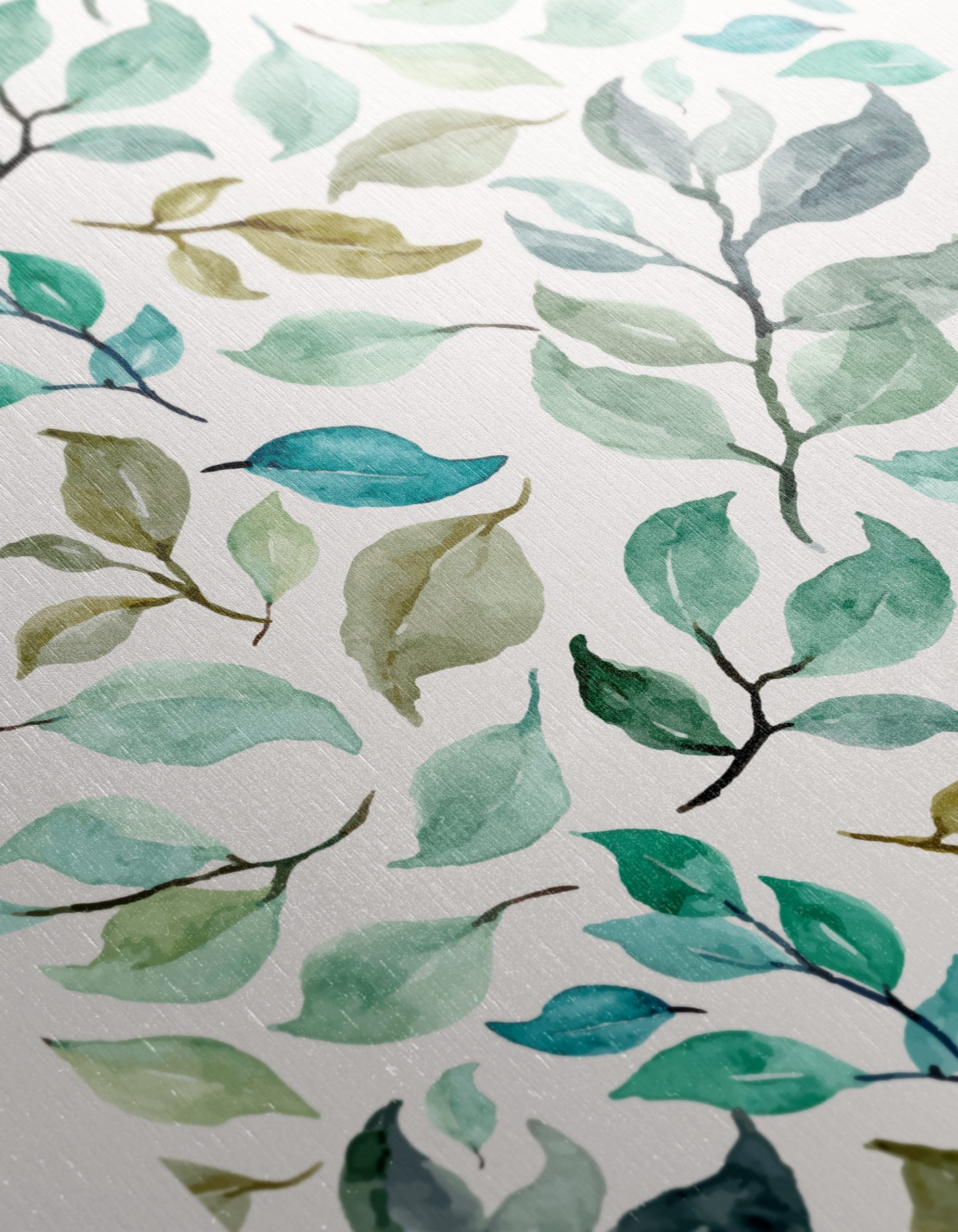 Flower Market Watercolor Leaves Art - Image 12