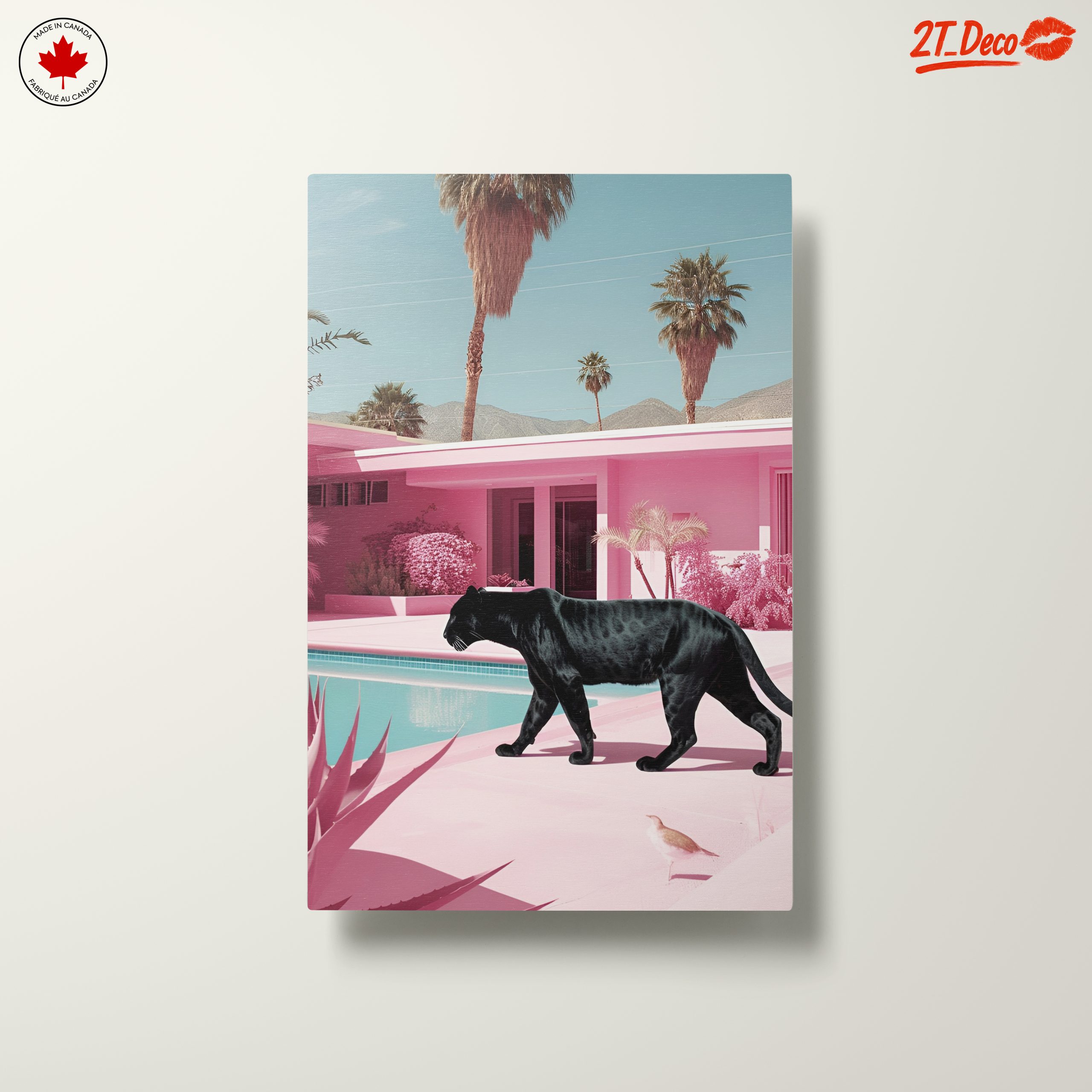 Black Panther Walking in a Colorful Urban Landscape - Image 10