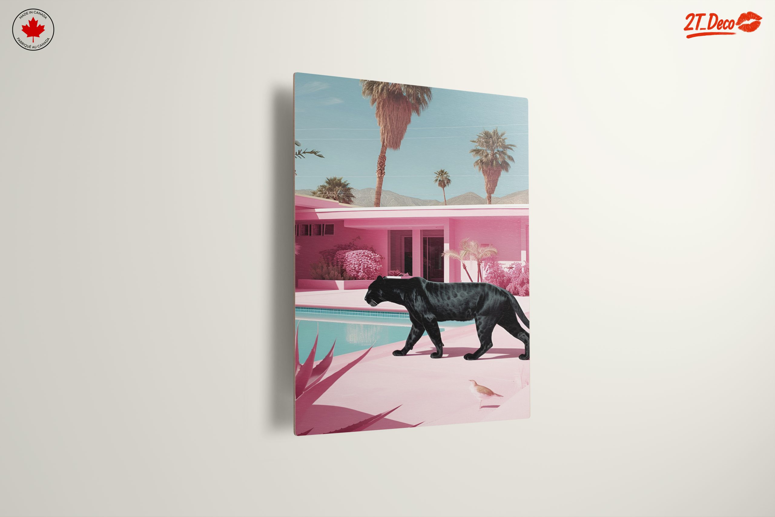 Black Panther Walking in a Colorful Urban Landscape - Image 13