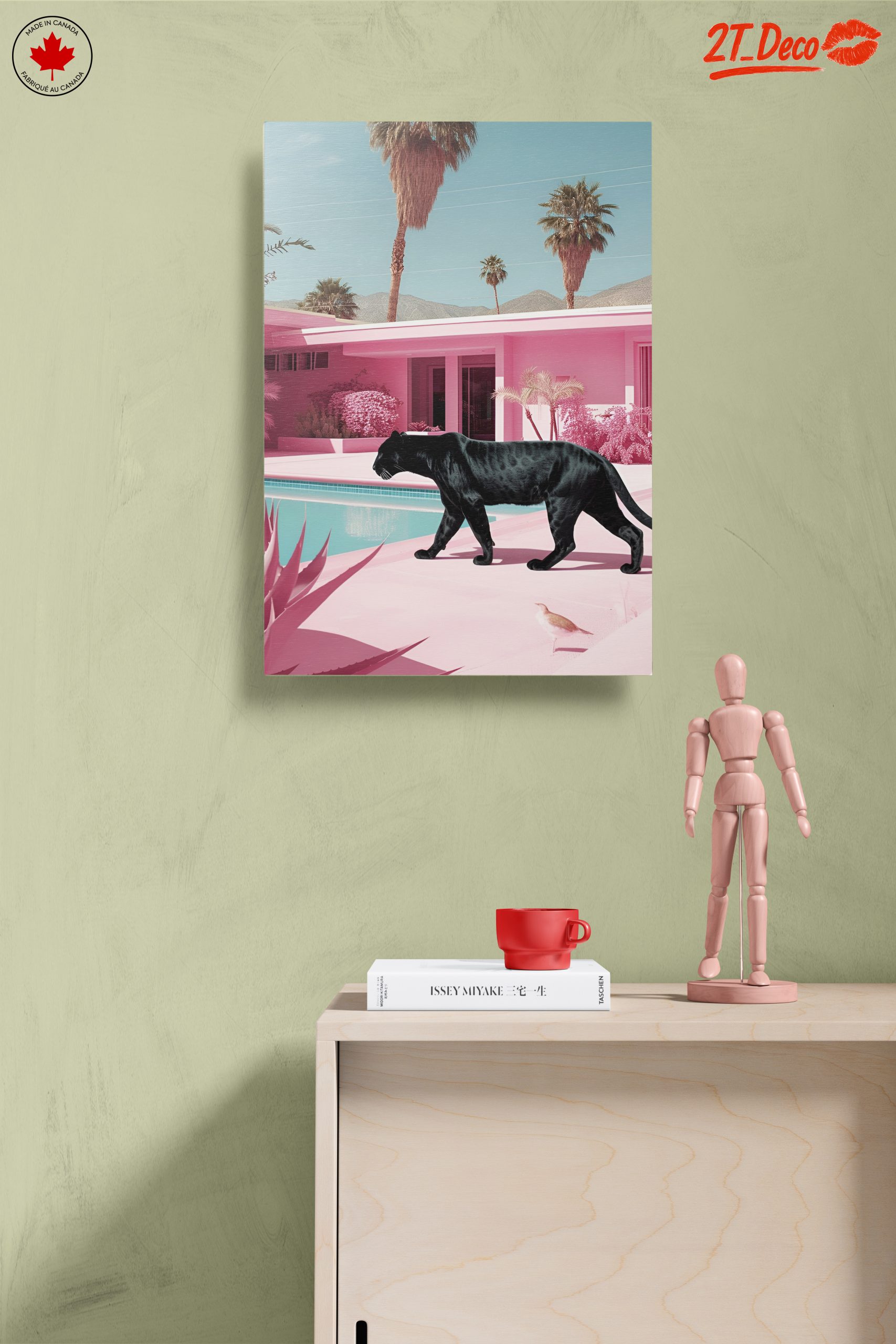 Black Panther Walking in a Colorful Urban Landscape - Image 14