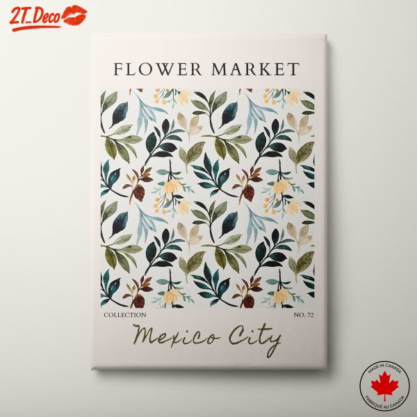 Flower Market in Mexico City Art