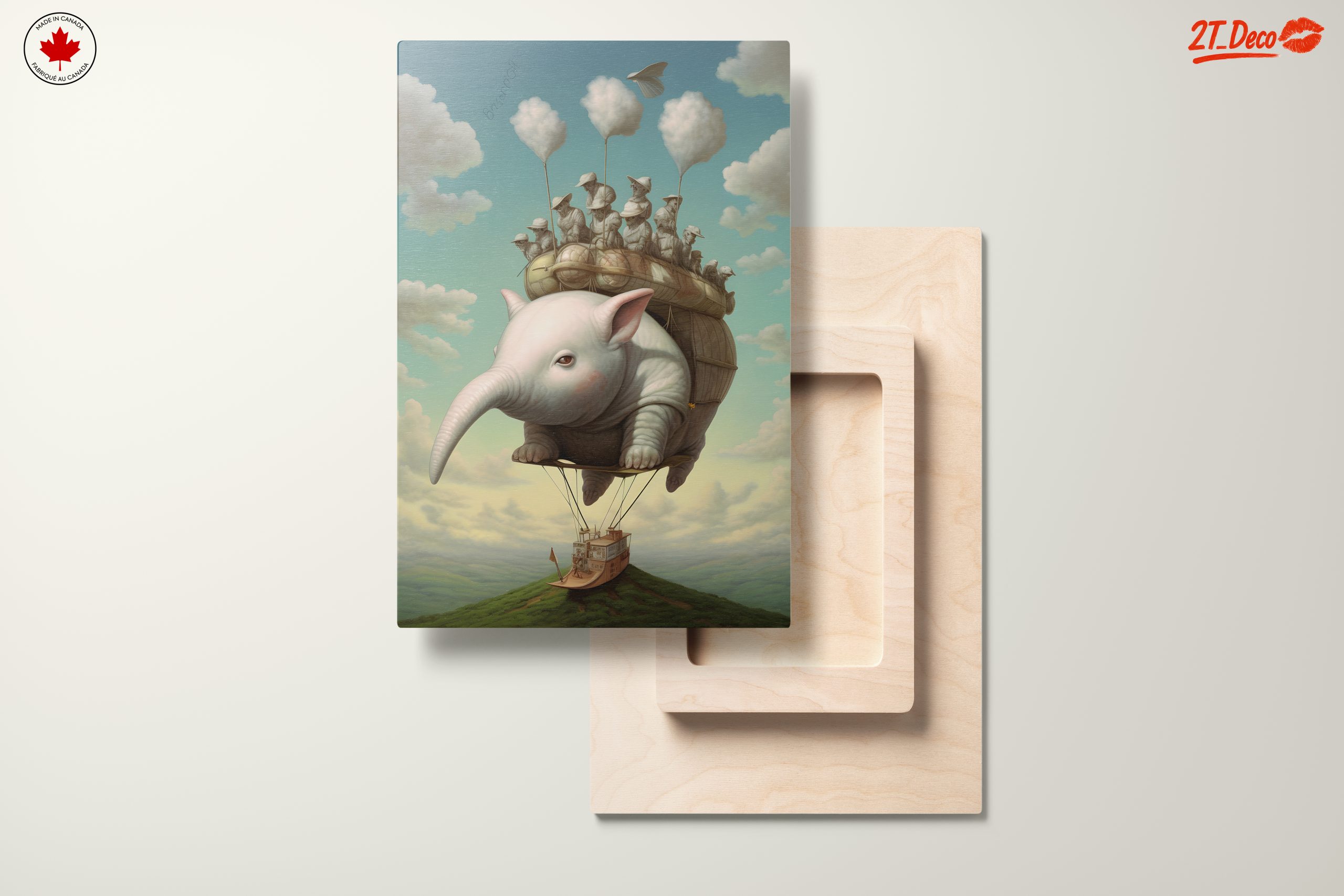 Whimsical Flying Elephant with Balloon - Image 11