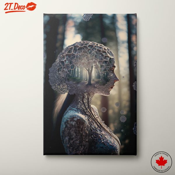 Contemporary Figure Art with Nature Elements