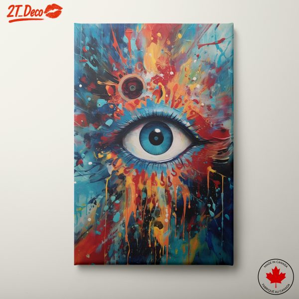 Vibrant Colorful Eye Portrait